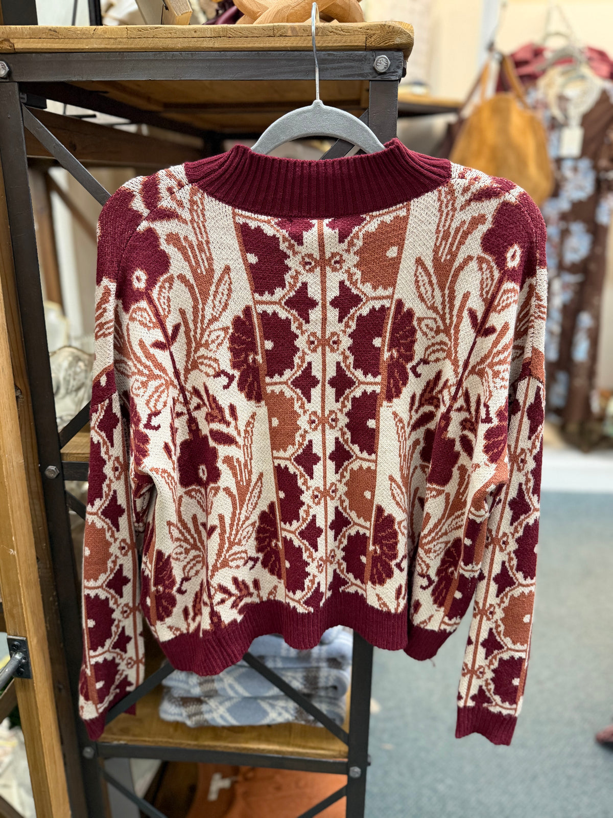 Motif Knit Sweater