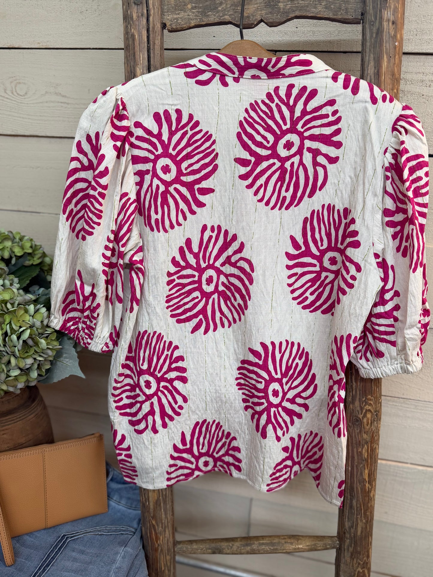 Abstract Print Blouse