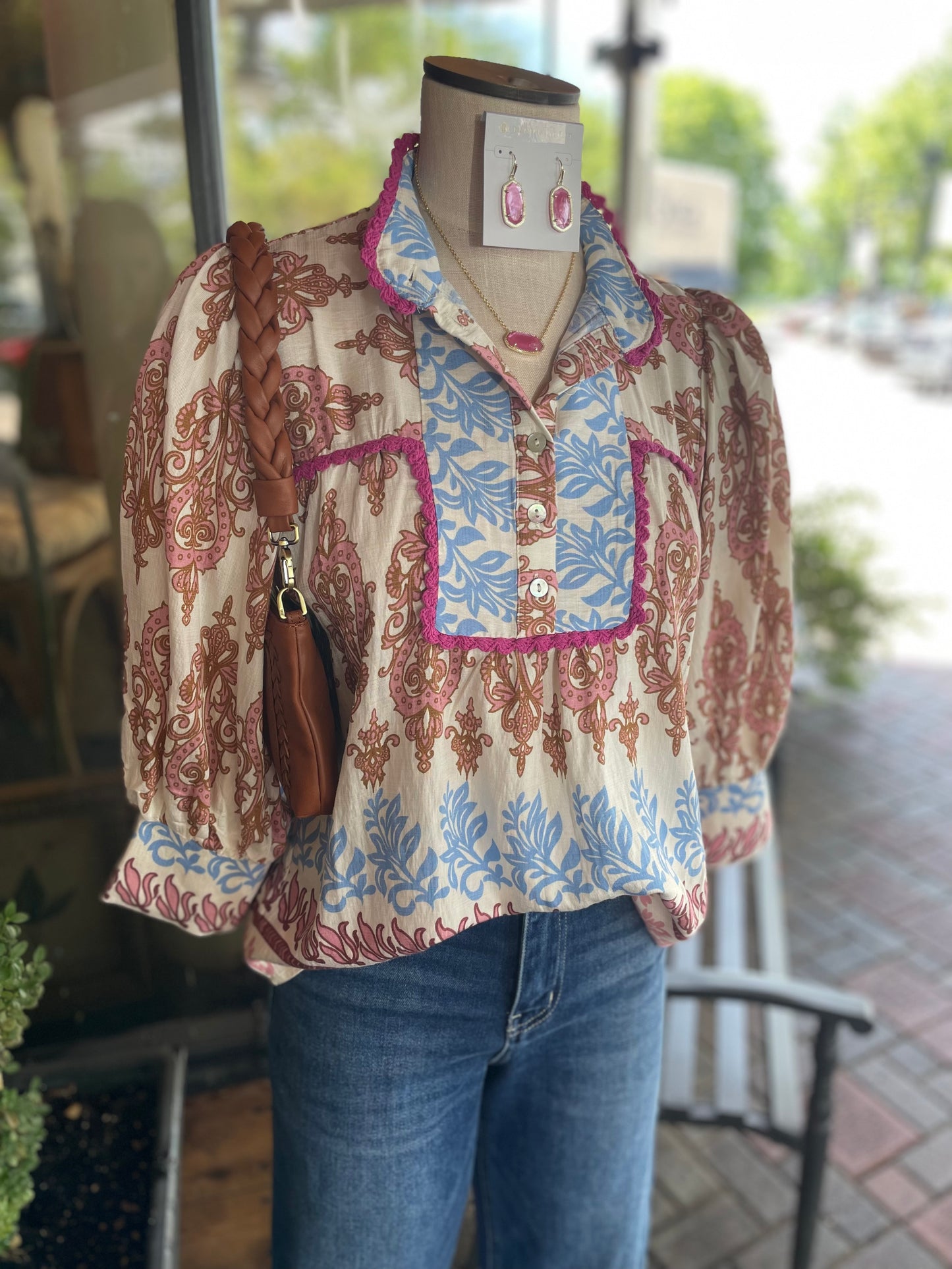 Long Sleeve Printed Top