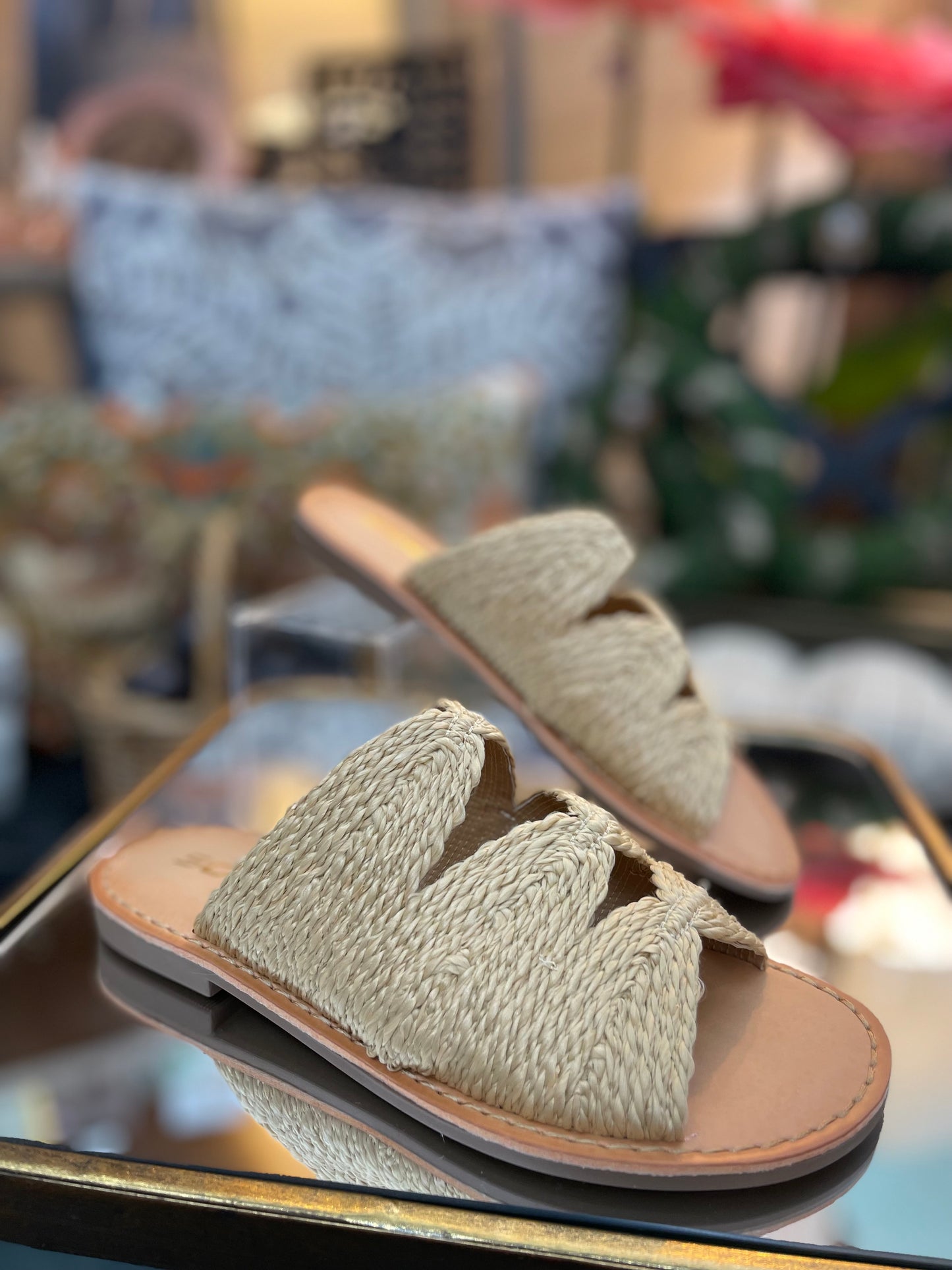 Takes Raffia Sandals