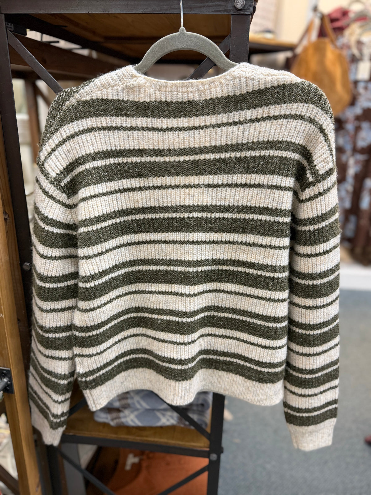 LS Button Front Sweater