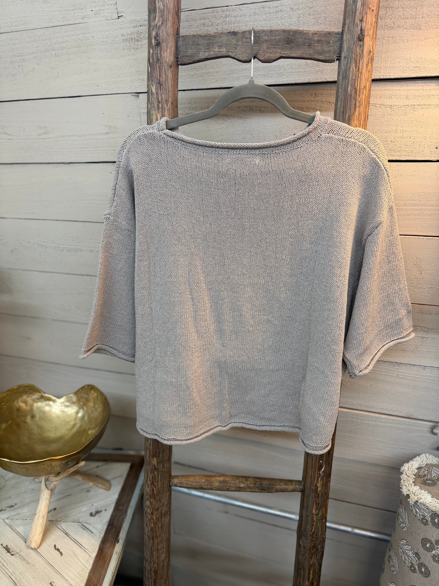 Rolled Edge Sweater