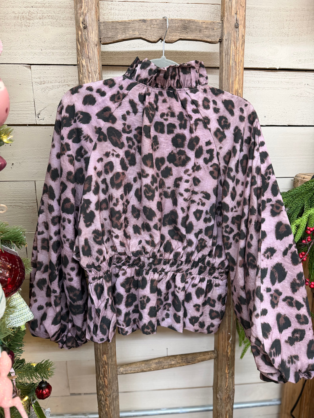 Leopard Ruffle Jacket