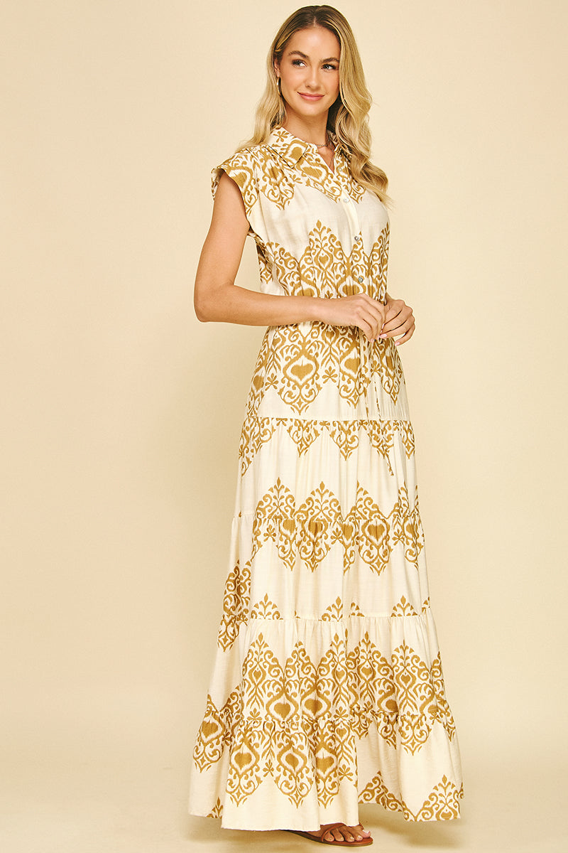 Geometric Maxi Dress