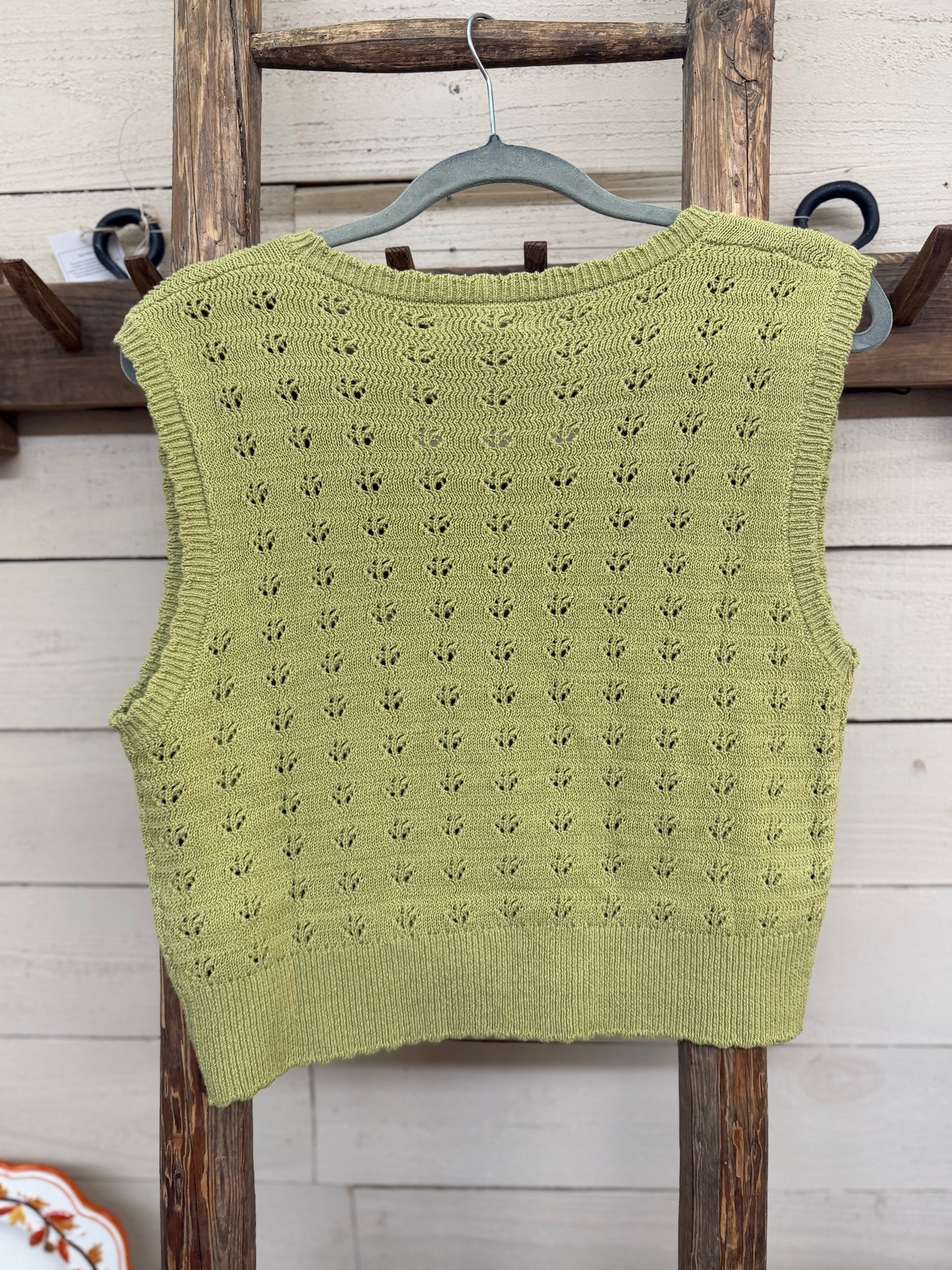 Floral Knit Vest Top