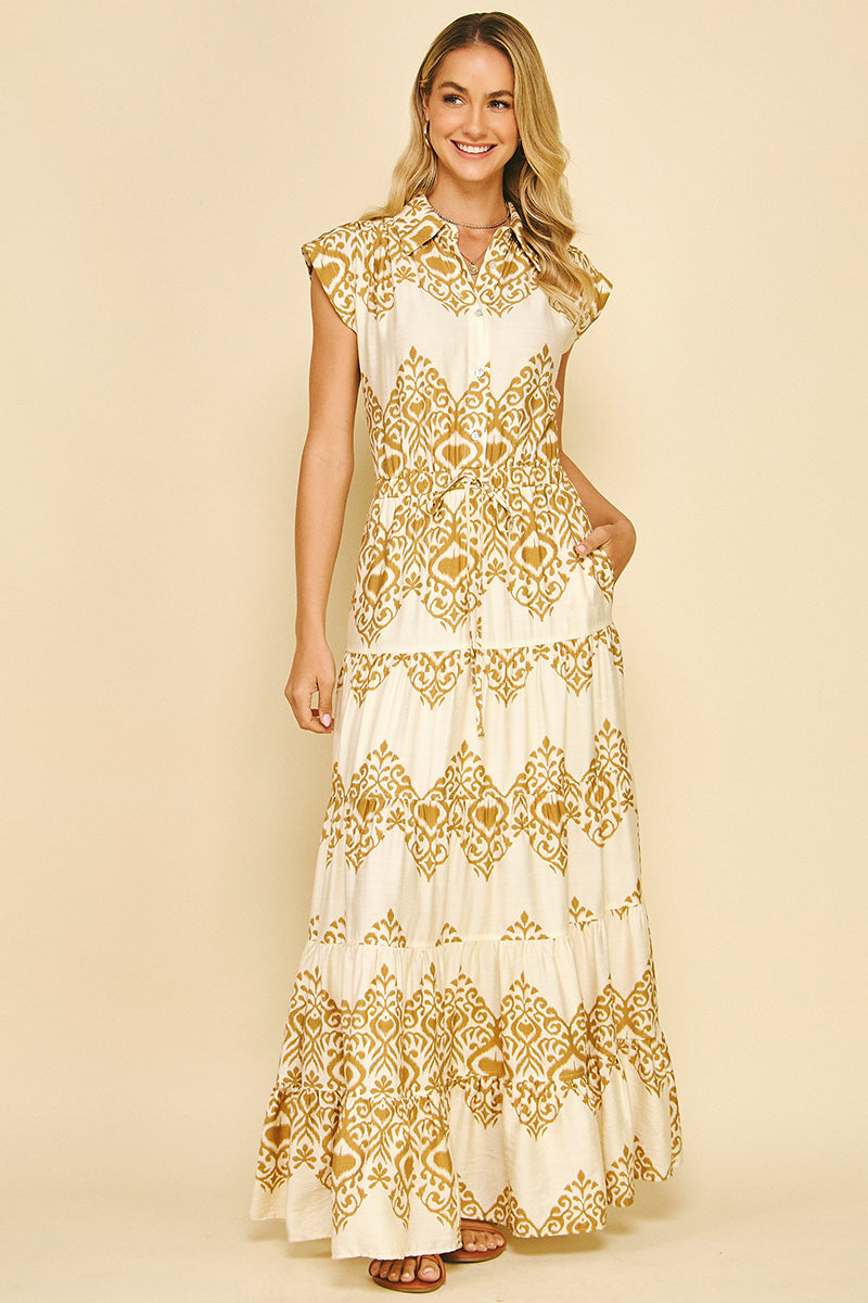 Geometric Maxi Dress