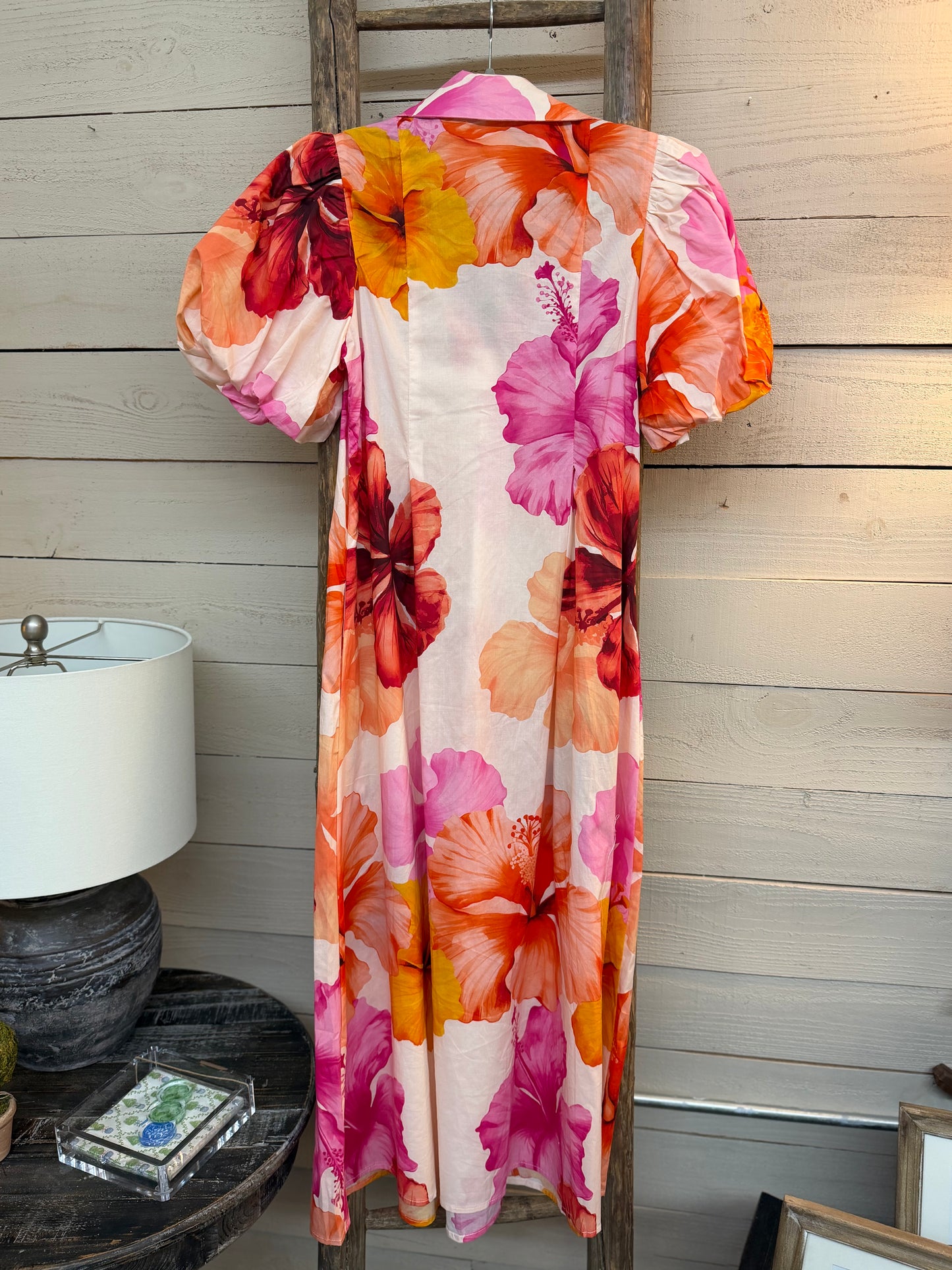 Collared Pleat Dress