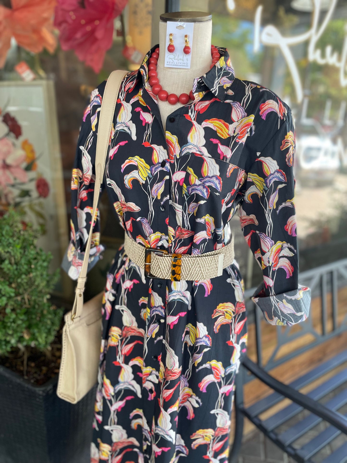 Printed Shirt Dress