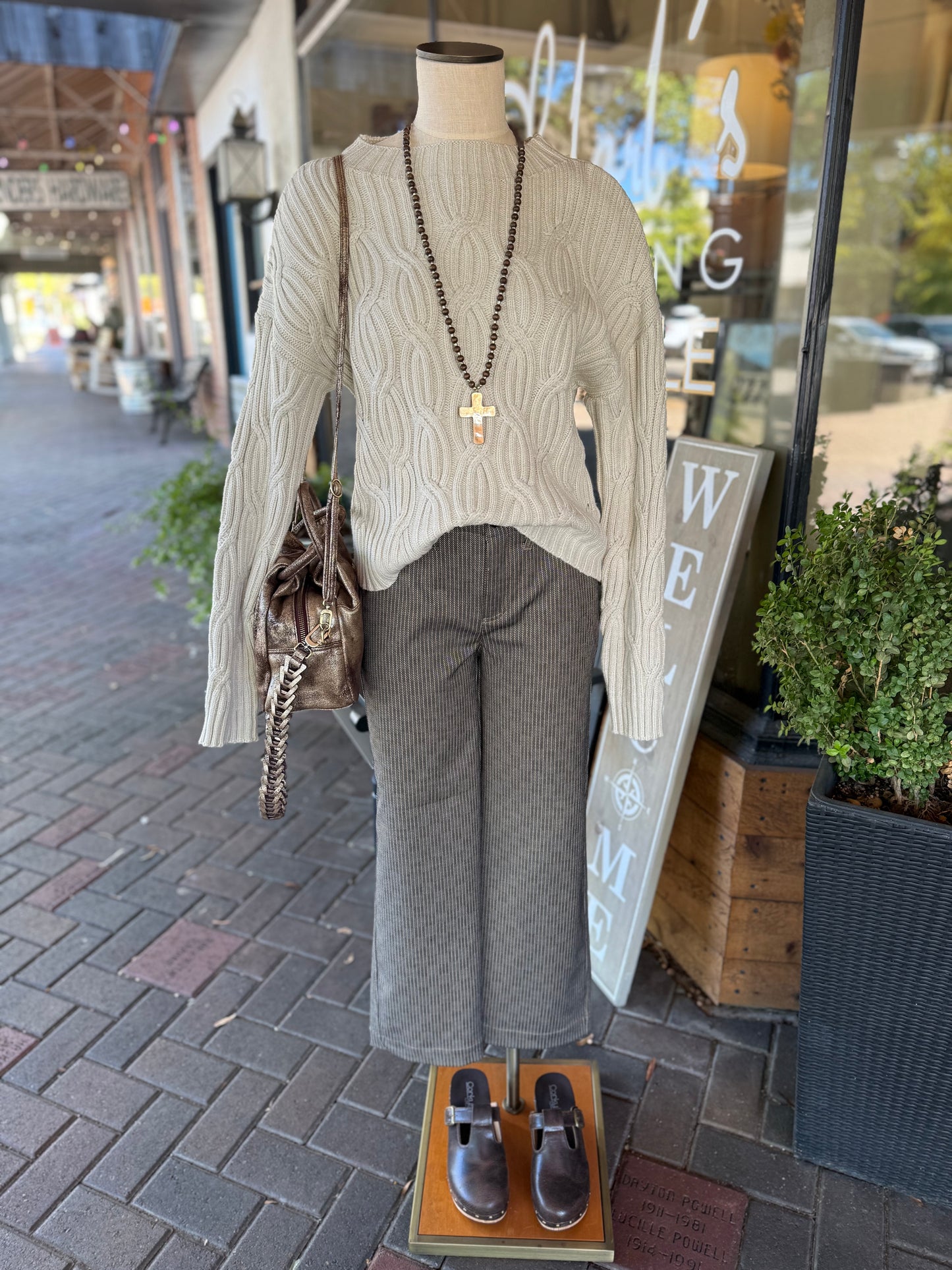 Liverpool Wide Leg Striped Trouser