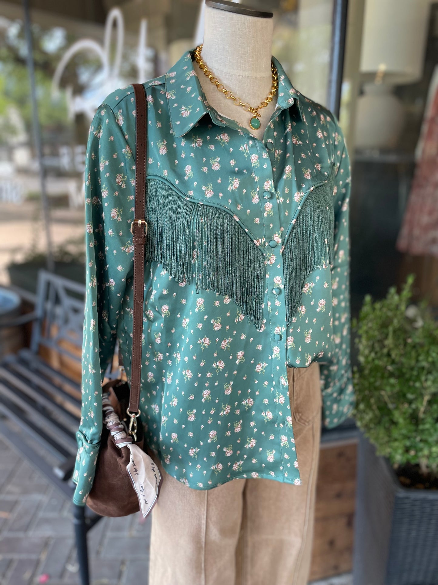 Fringe Floral Shirt