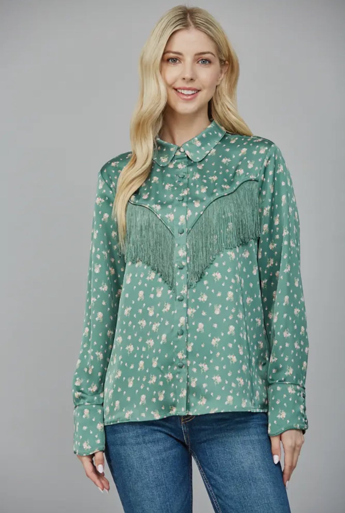 Fringe Floral Shirt