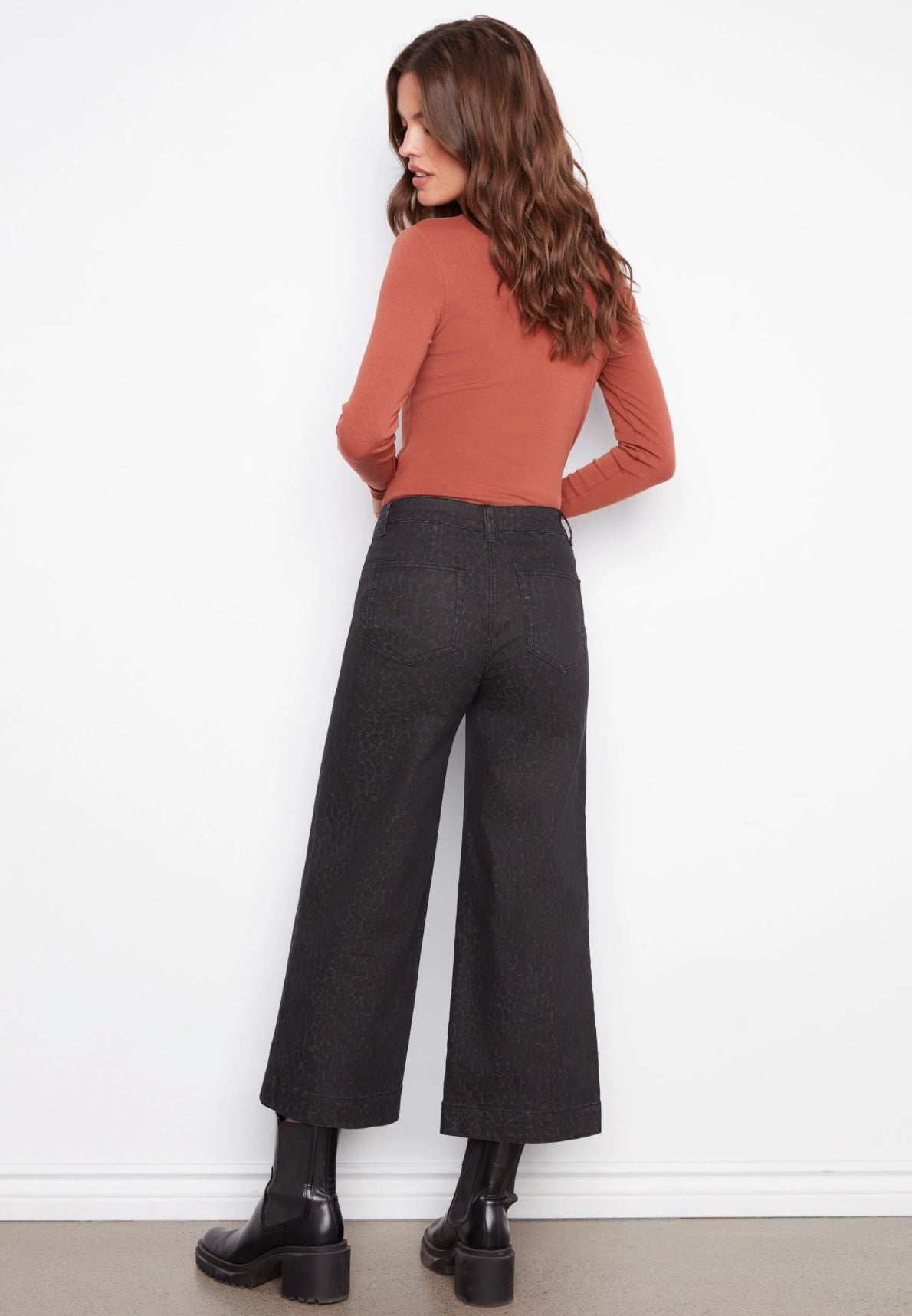Jacquard Leopard Jeans