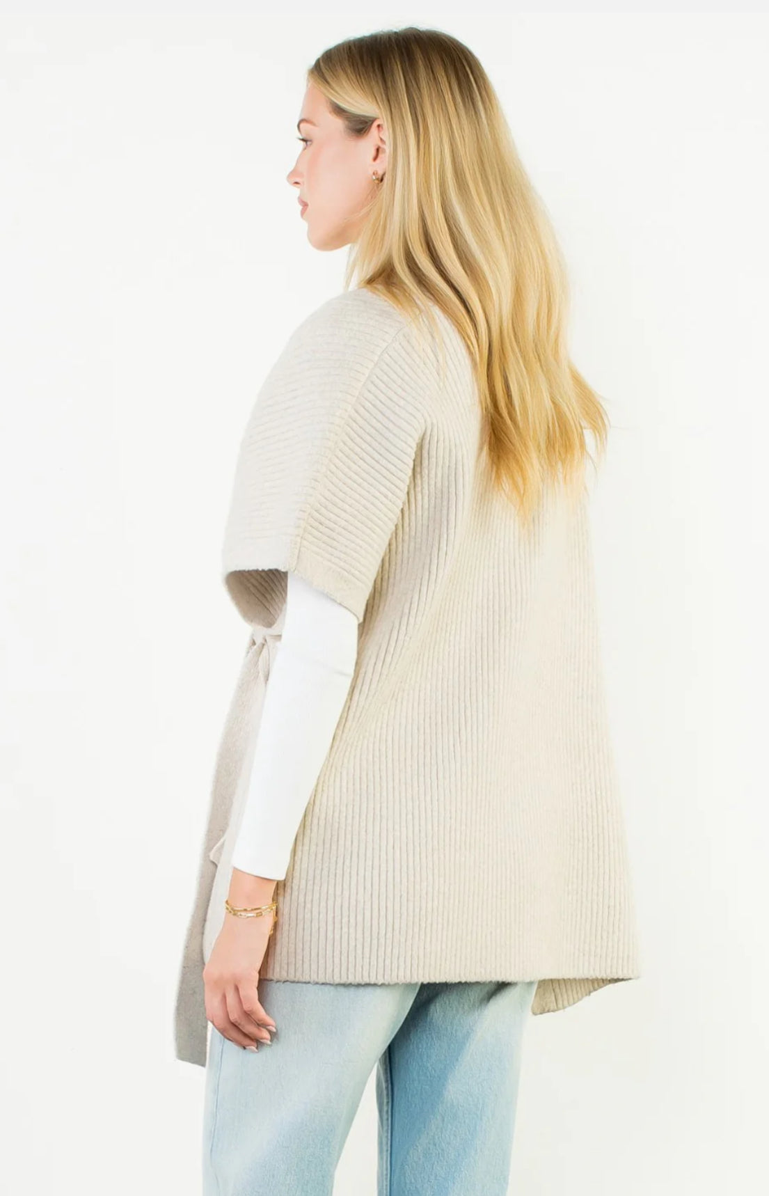 Side Tie Knit Cardigan