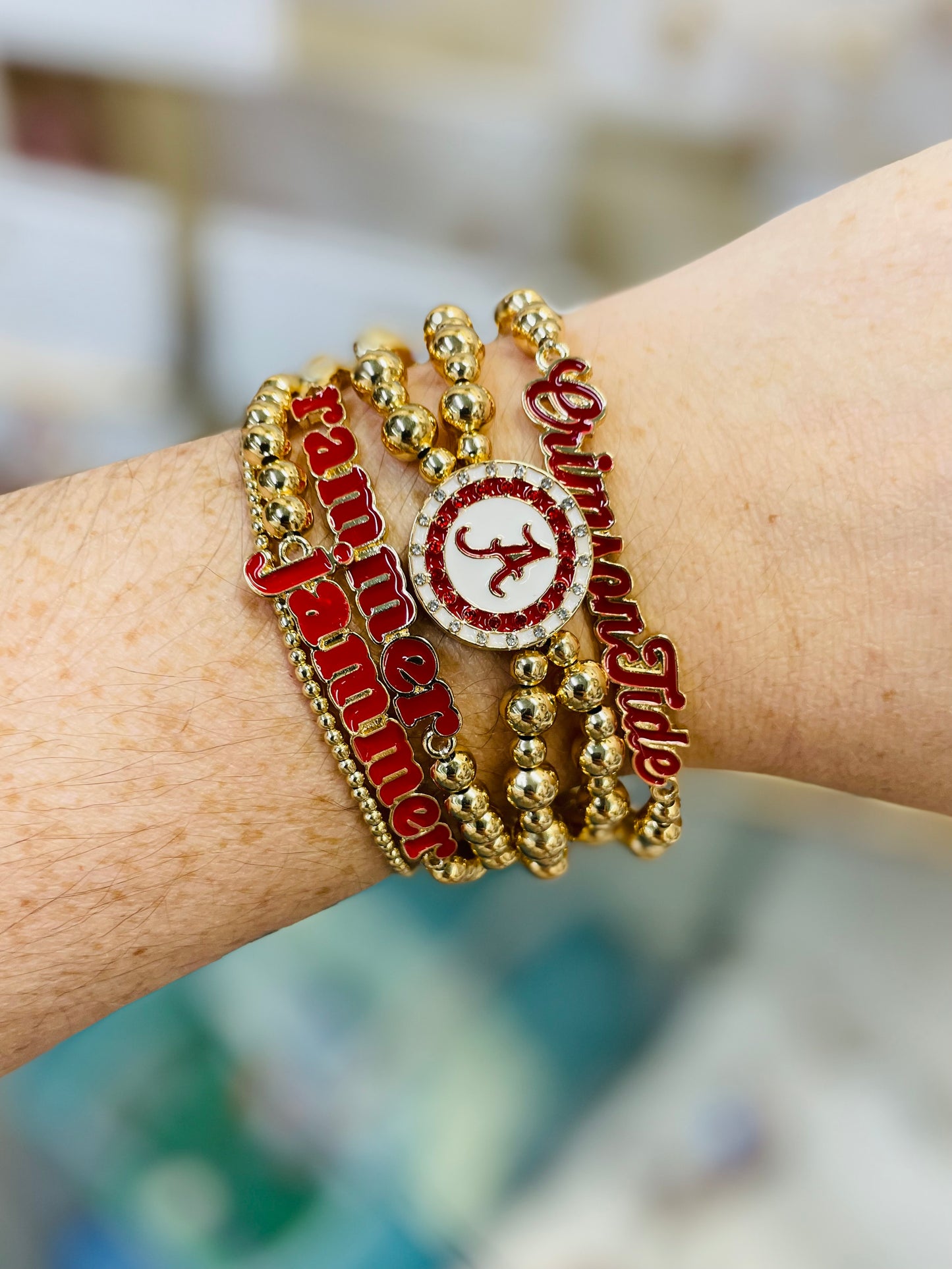 Alabama Disc 2-Row Bracelet