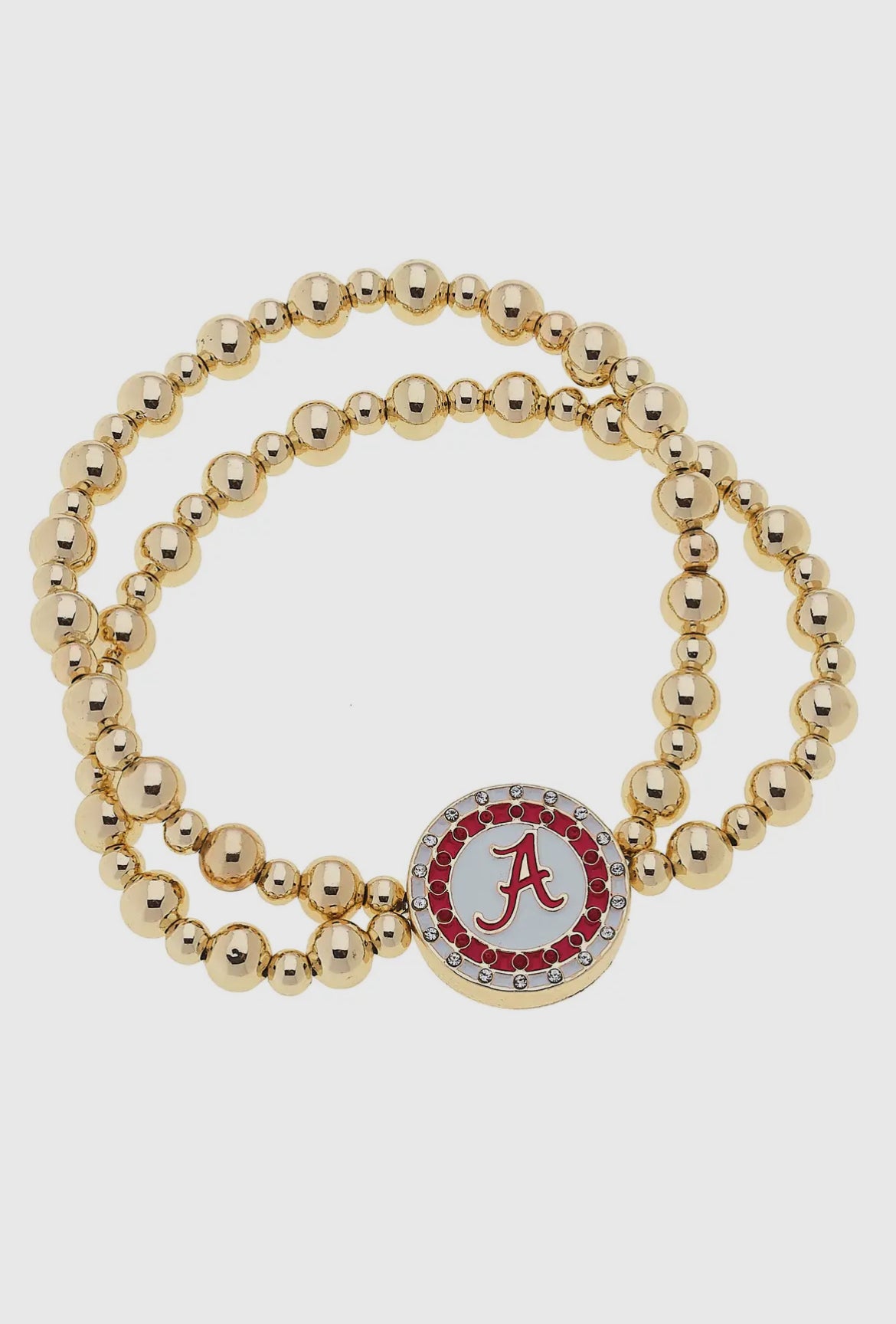 Alabama Disc 2-Row Bracelet