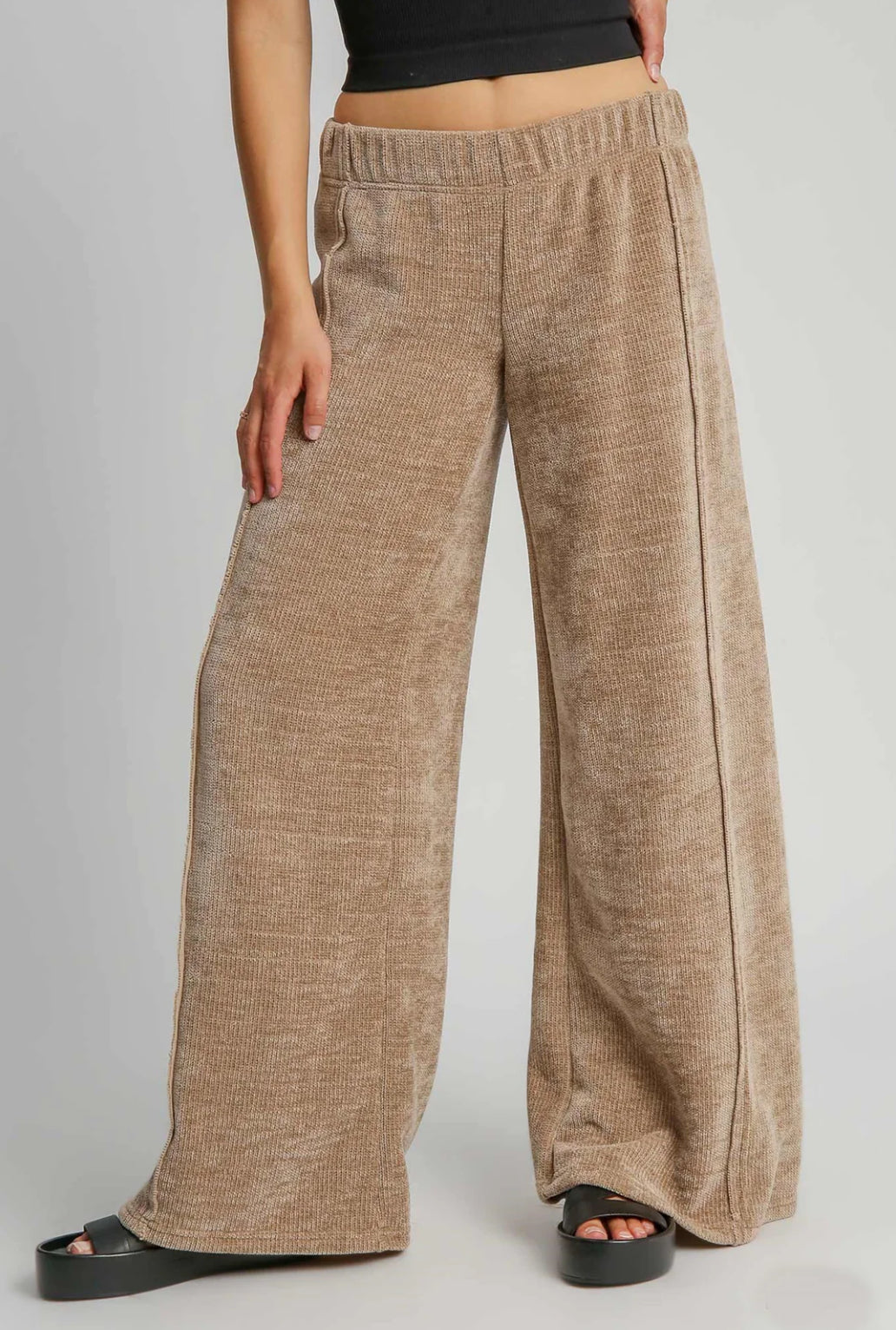 Chenille Wide Leg Pants