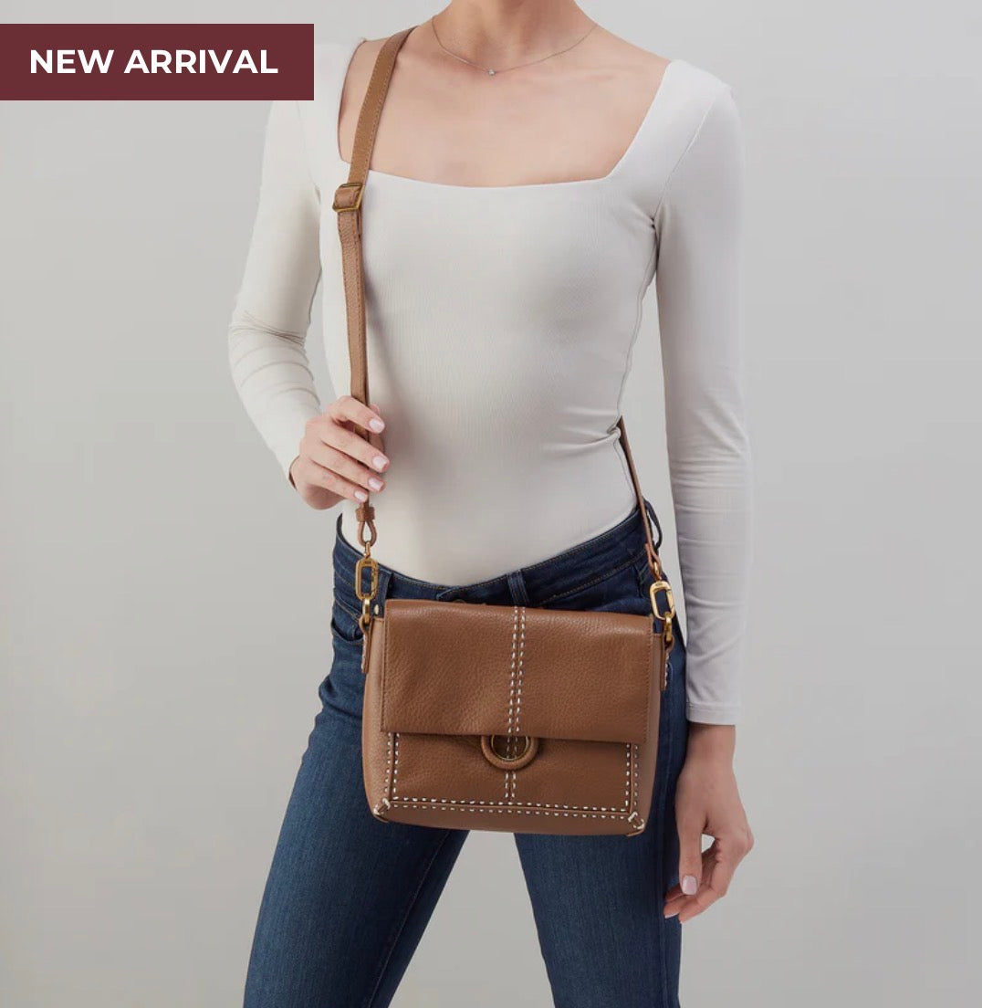 HOBO Austin flap crossbody - Timber Brown