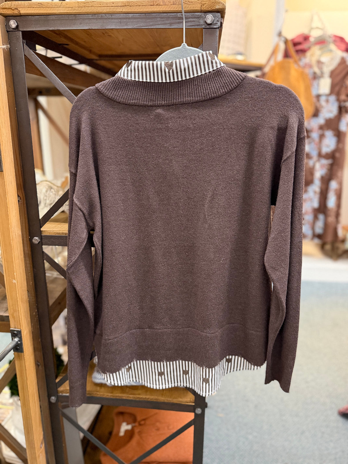 V-Neck Fooler Sweater