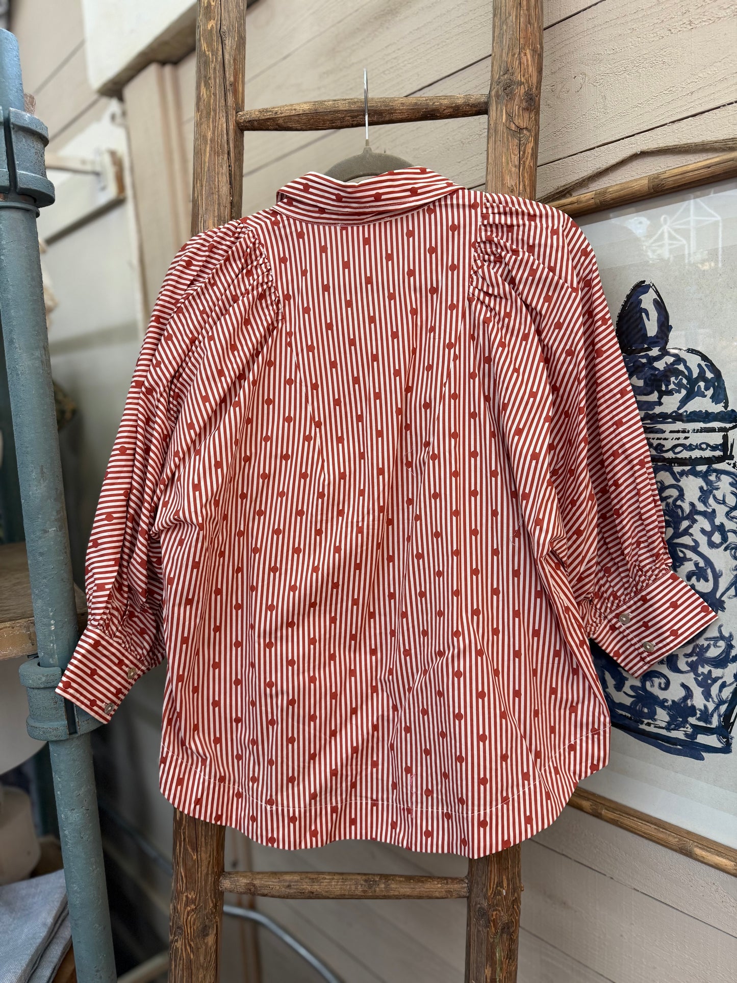 Striped Dot Top