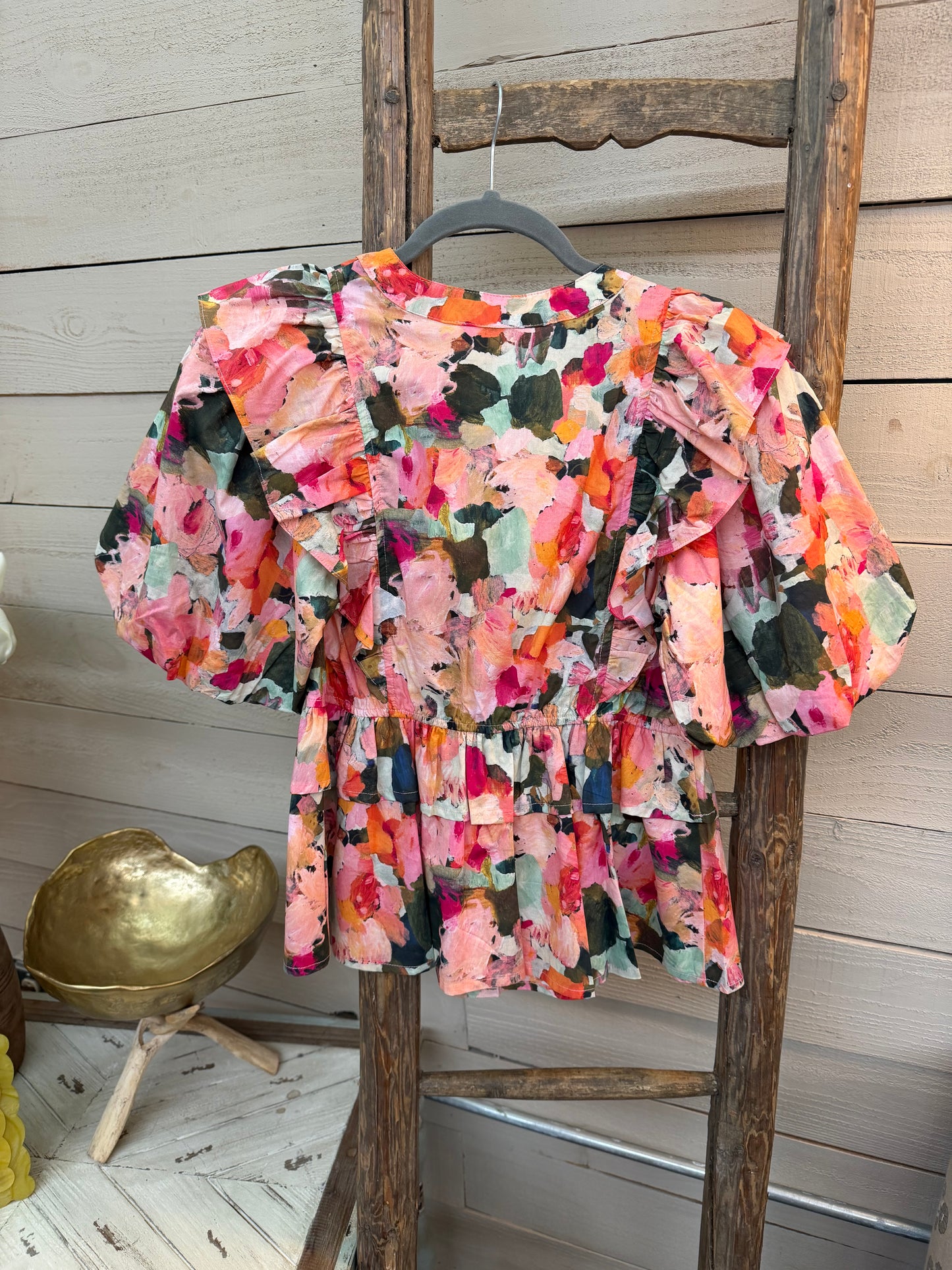 Tie Puff Sleeve Top