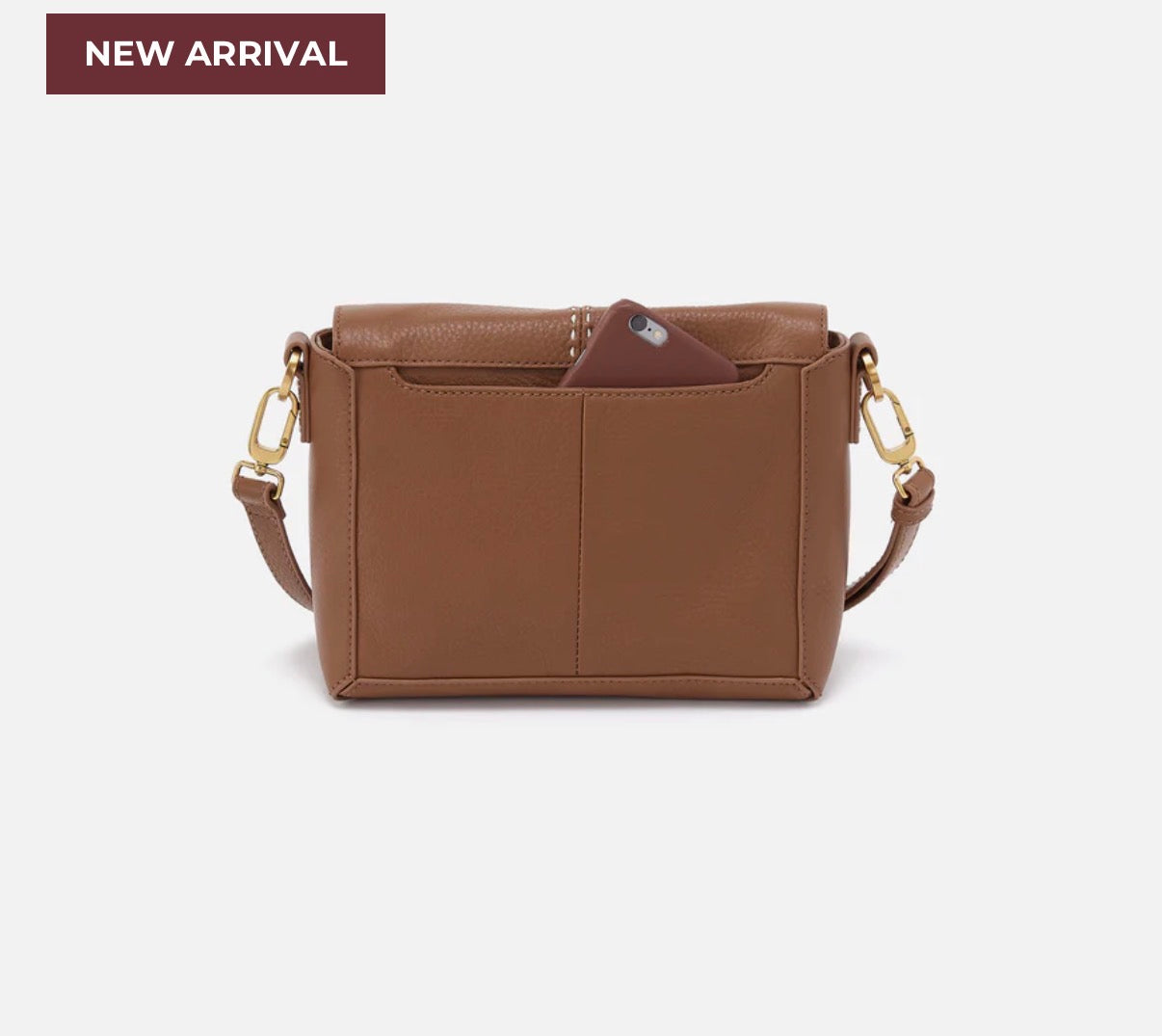 HOBO Austin flap crossbody - Timber Brown