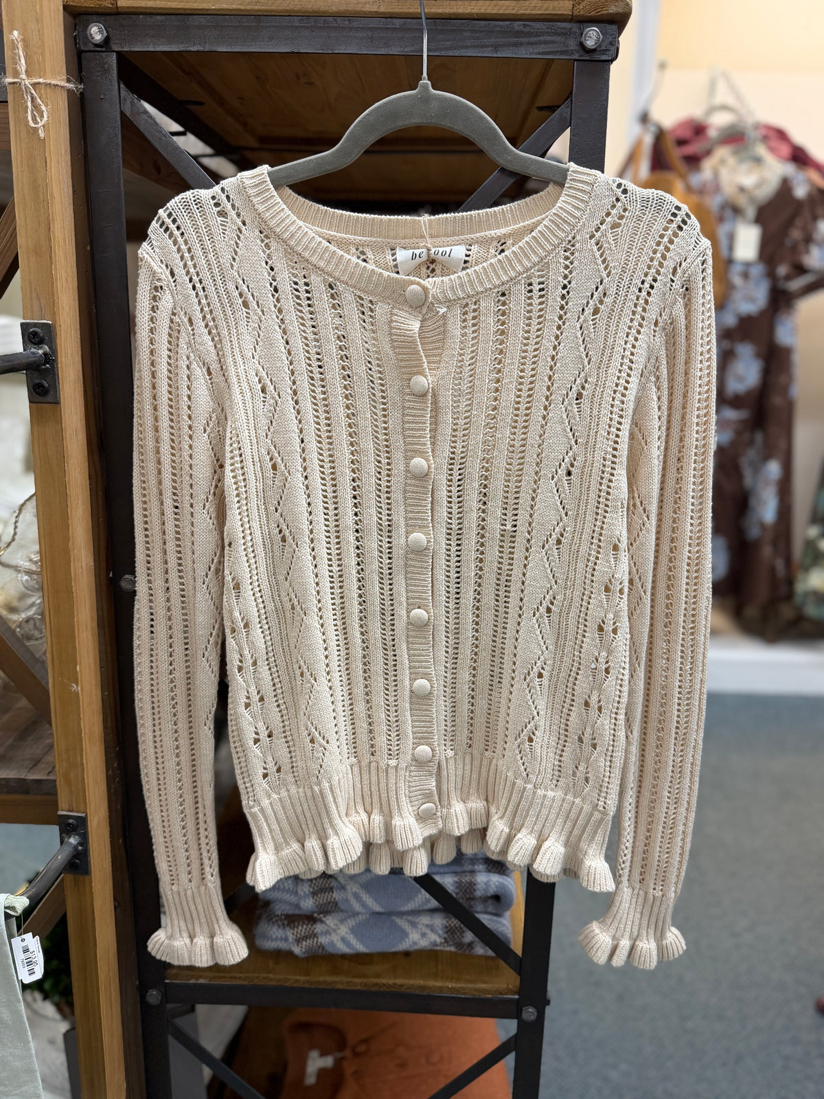 Ruffle Cardigan