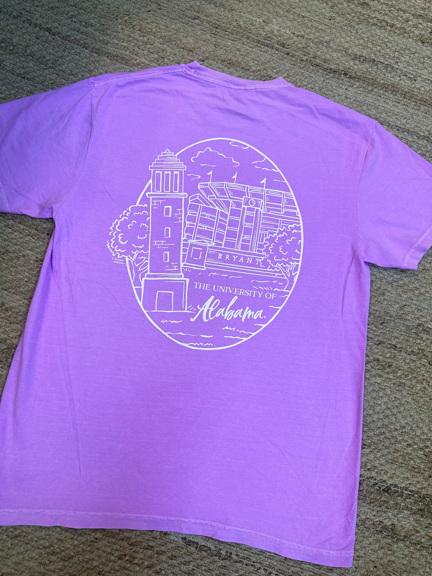 Alabama Sketchy Oval Tee