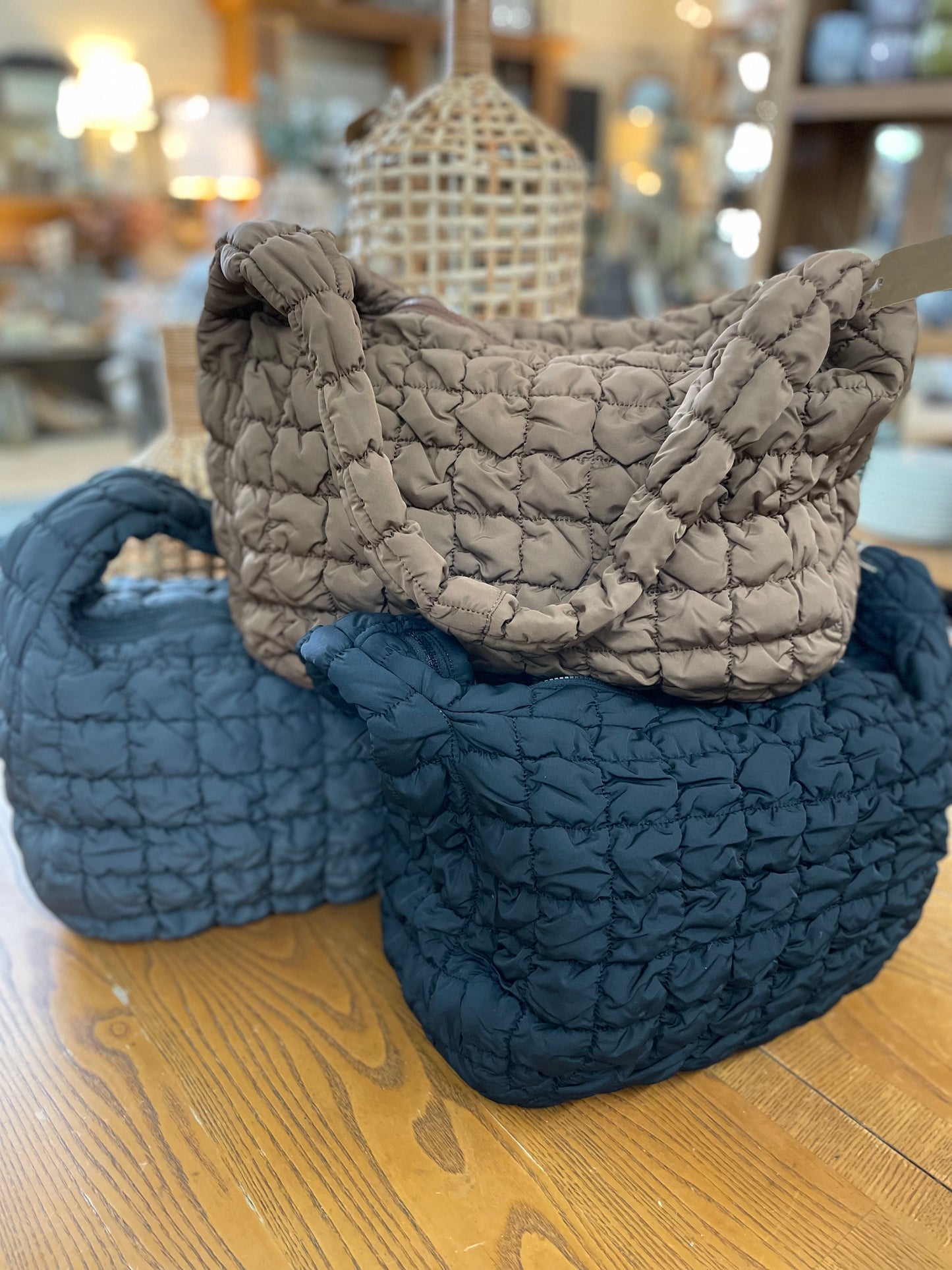 Katey Quilted Hobo Bag