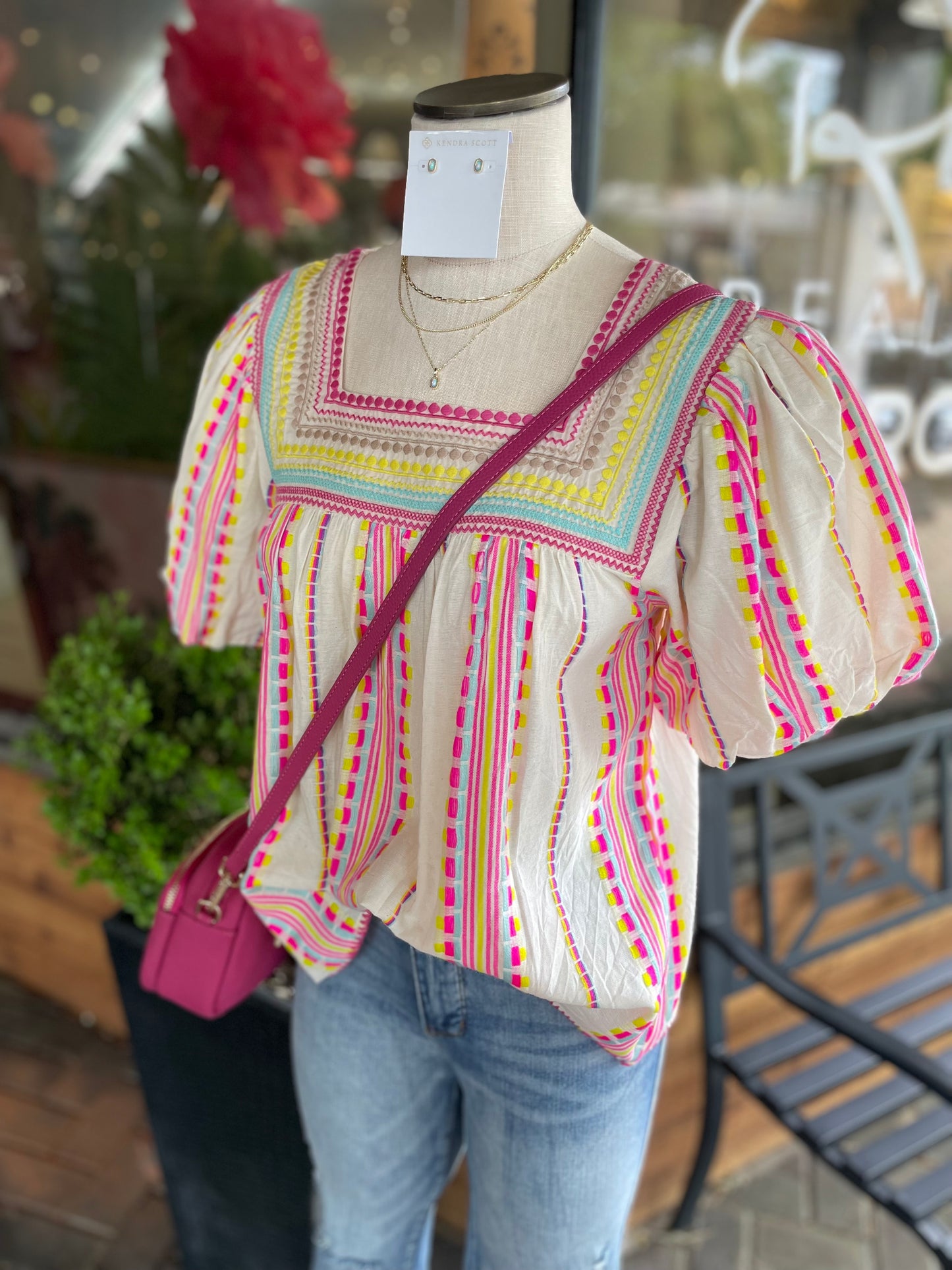 Puff Pattern Top