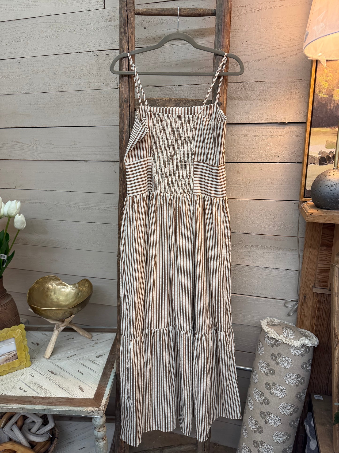Thin Strap Tiered Dress