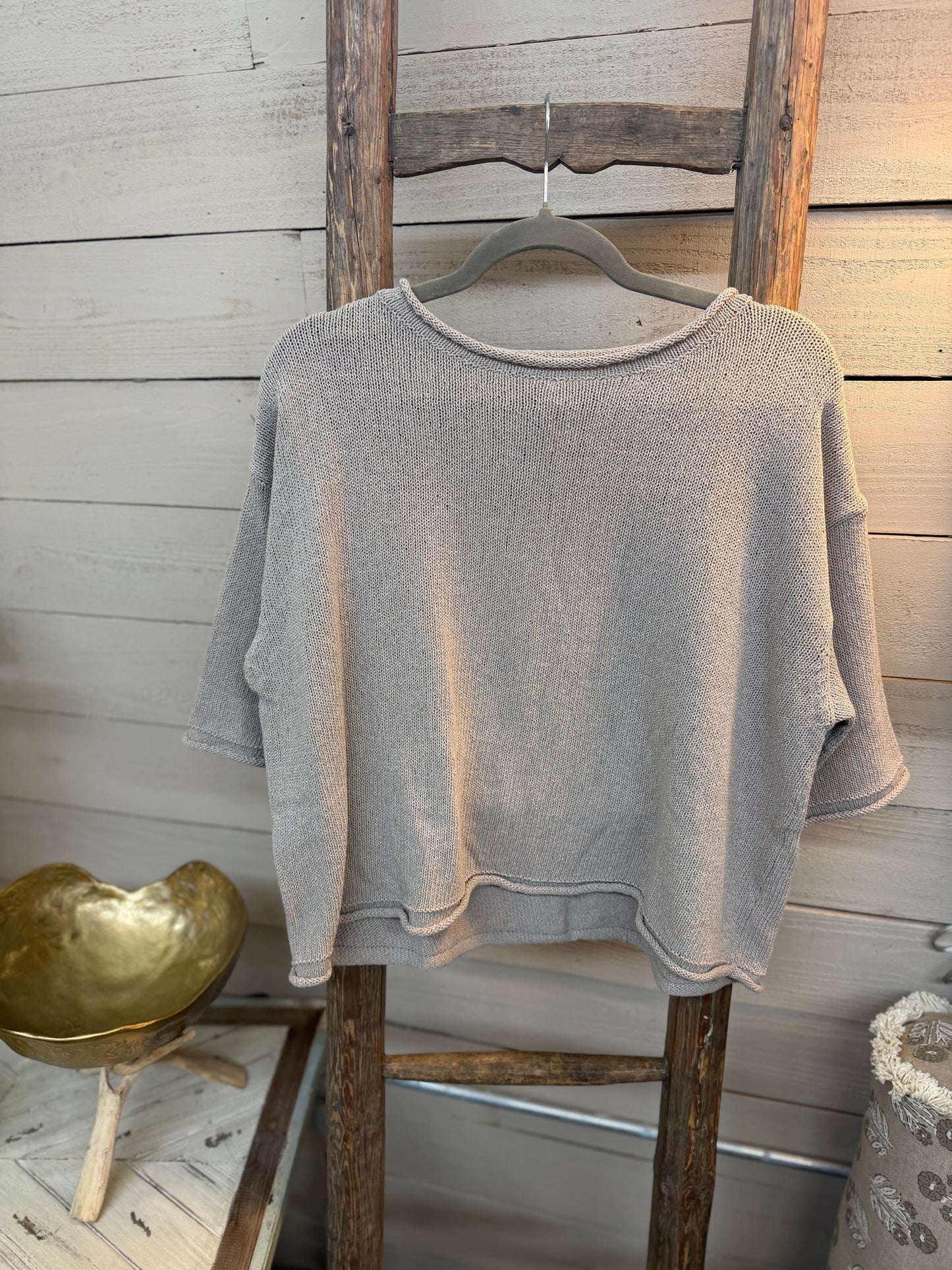 Rolled Edge Sweater