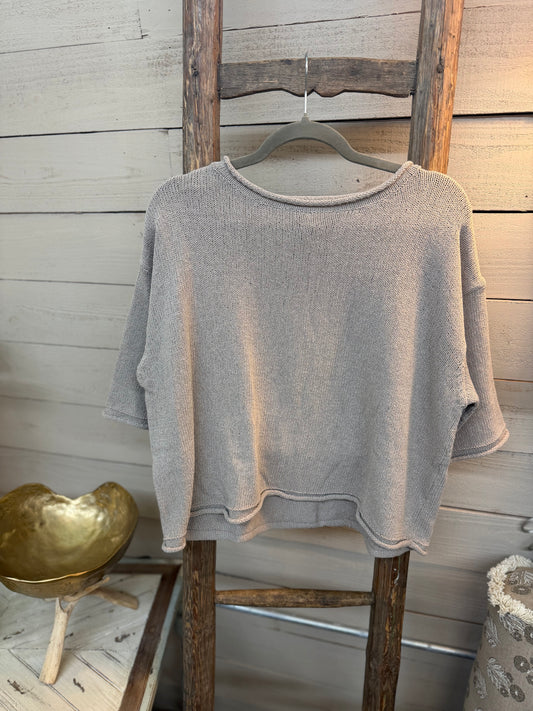 Rolled Edge Sweater