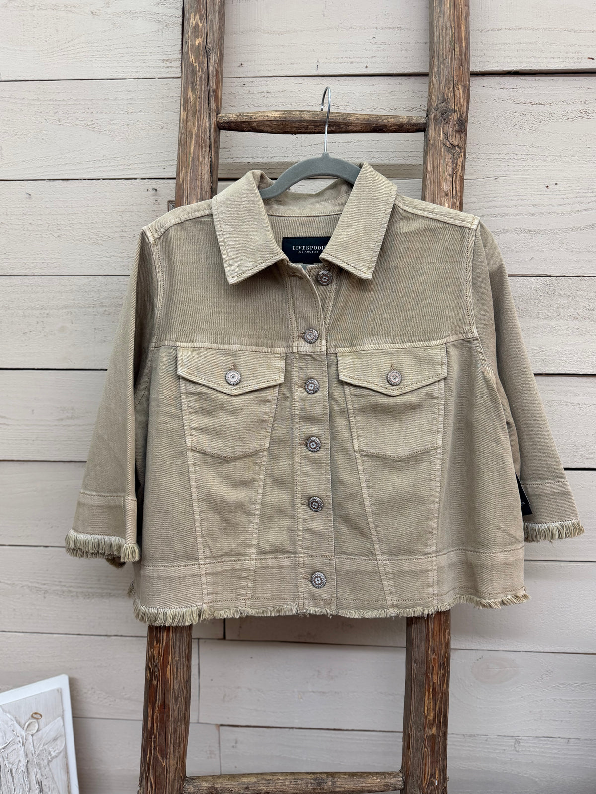Frayed Flounce Jacket
