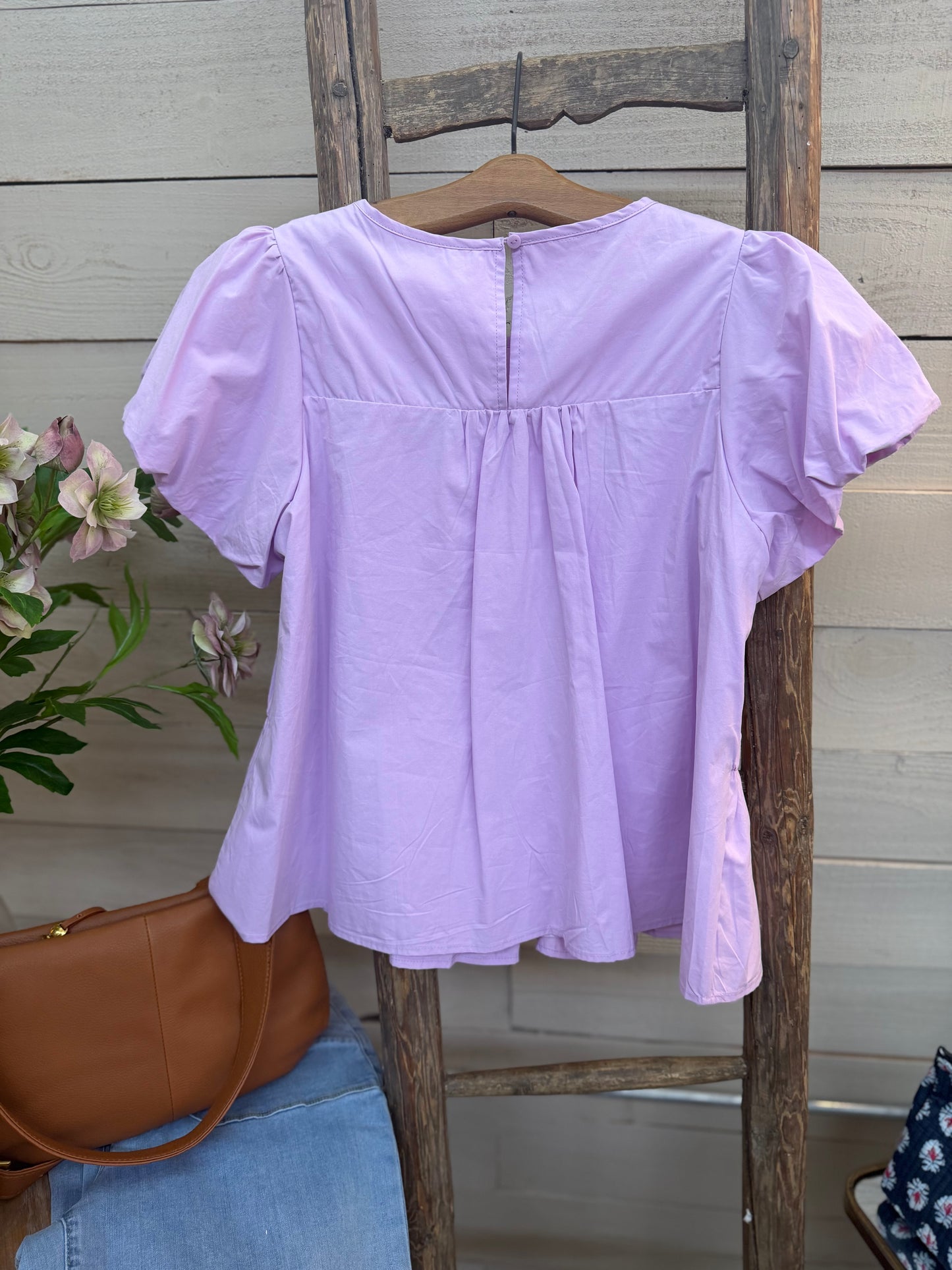Smocked Ruffled Blouse