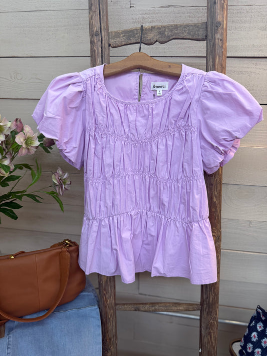 Smocked Ruffled Blouse
