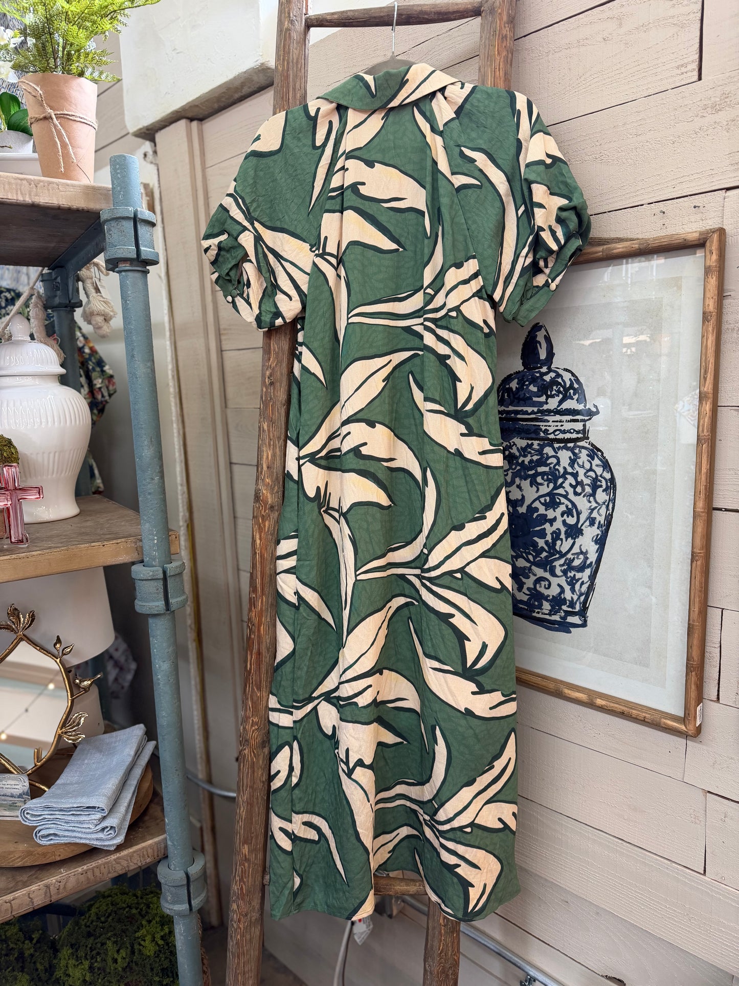 Geo Print Maxi Dress