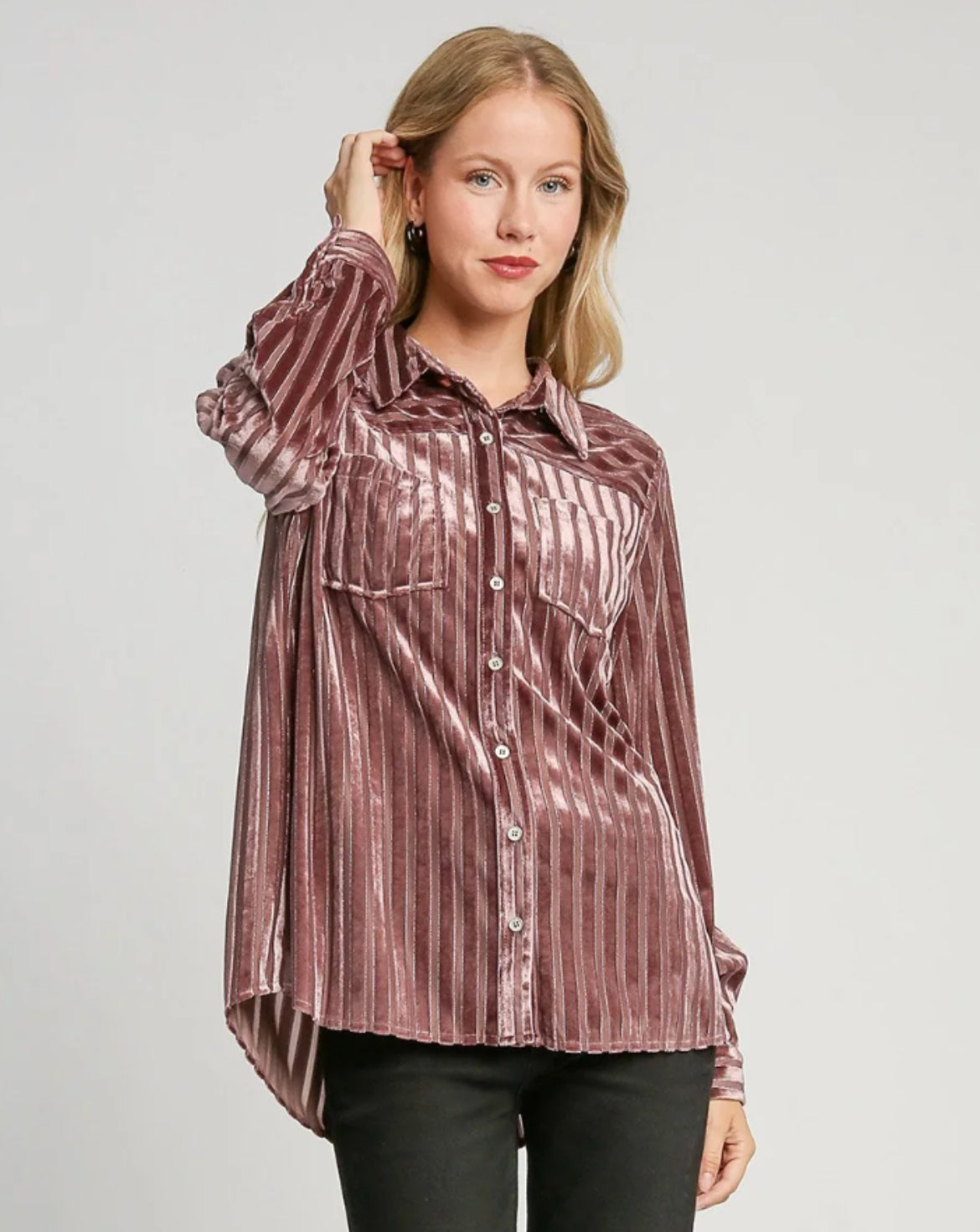 Striped Velvet Shirt