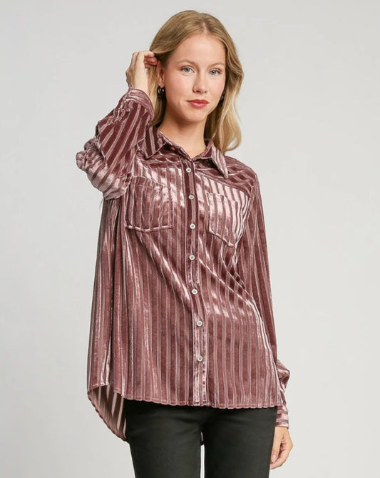 Striped Velvet Shirt