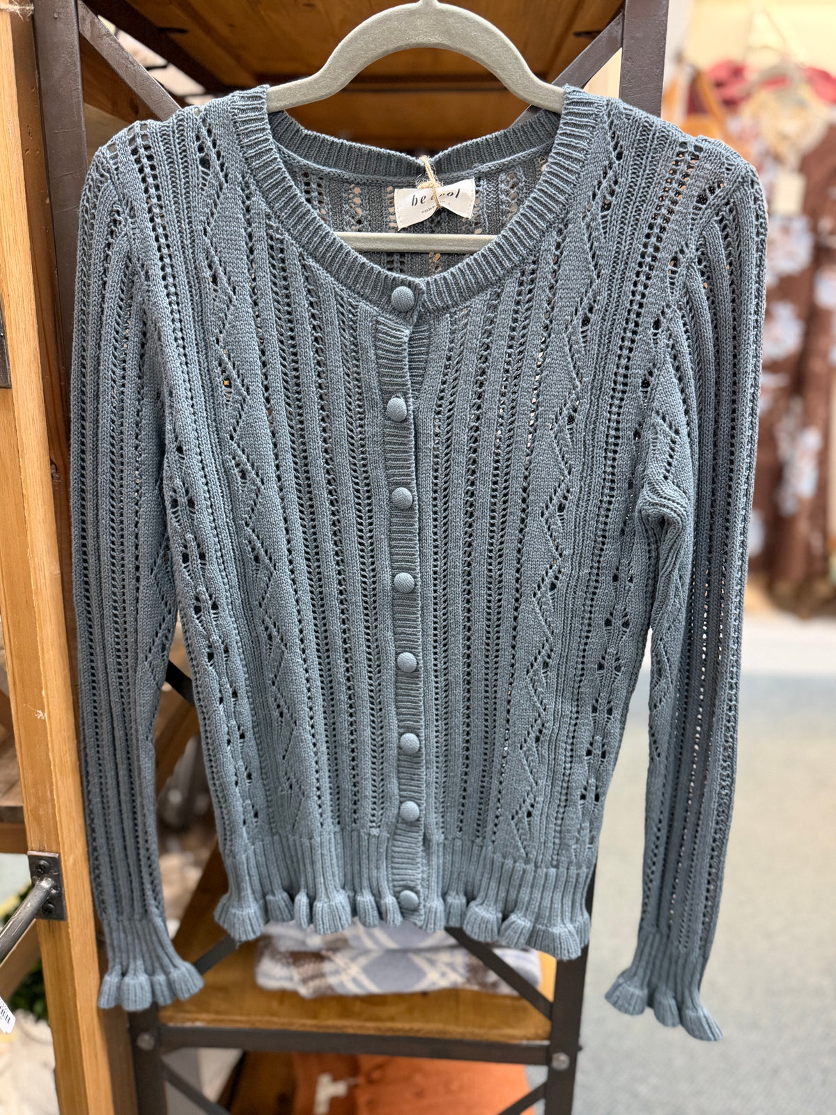 Ruffle Cardigan
