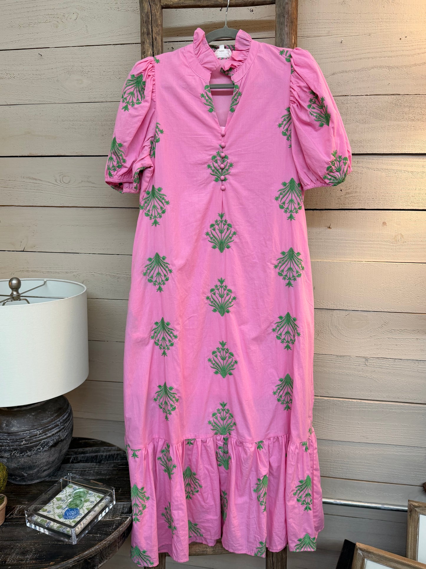 Embroid Maxi Dress