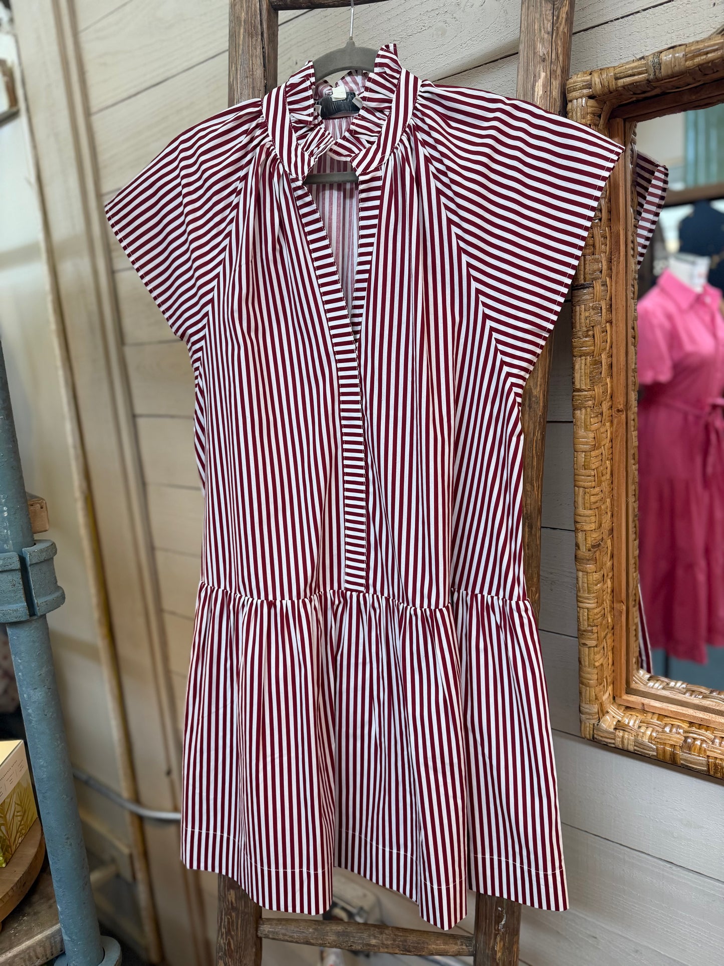 Striped Ruffle Dress