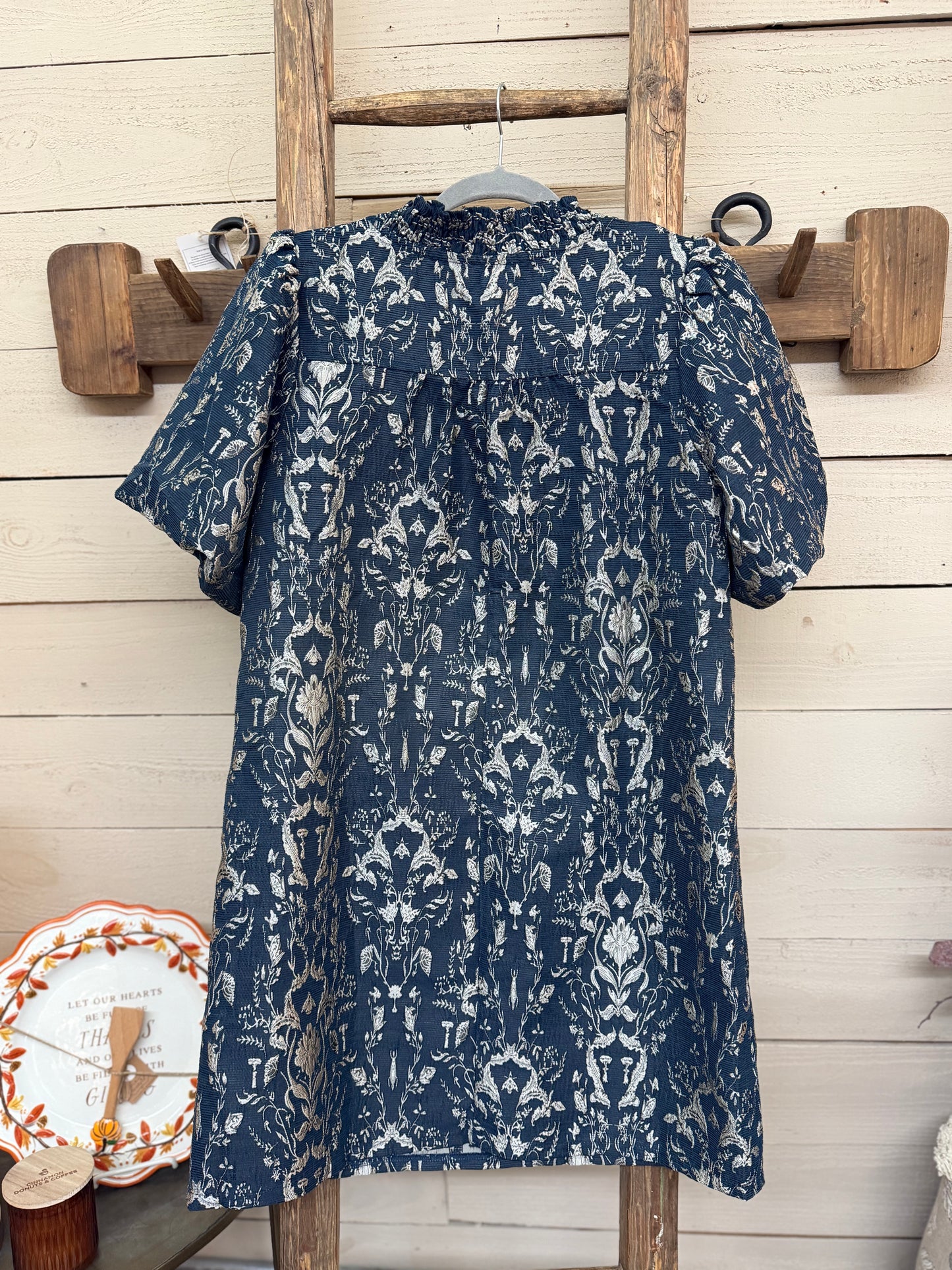 Jacquard Shift Dress