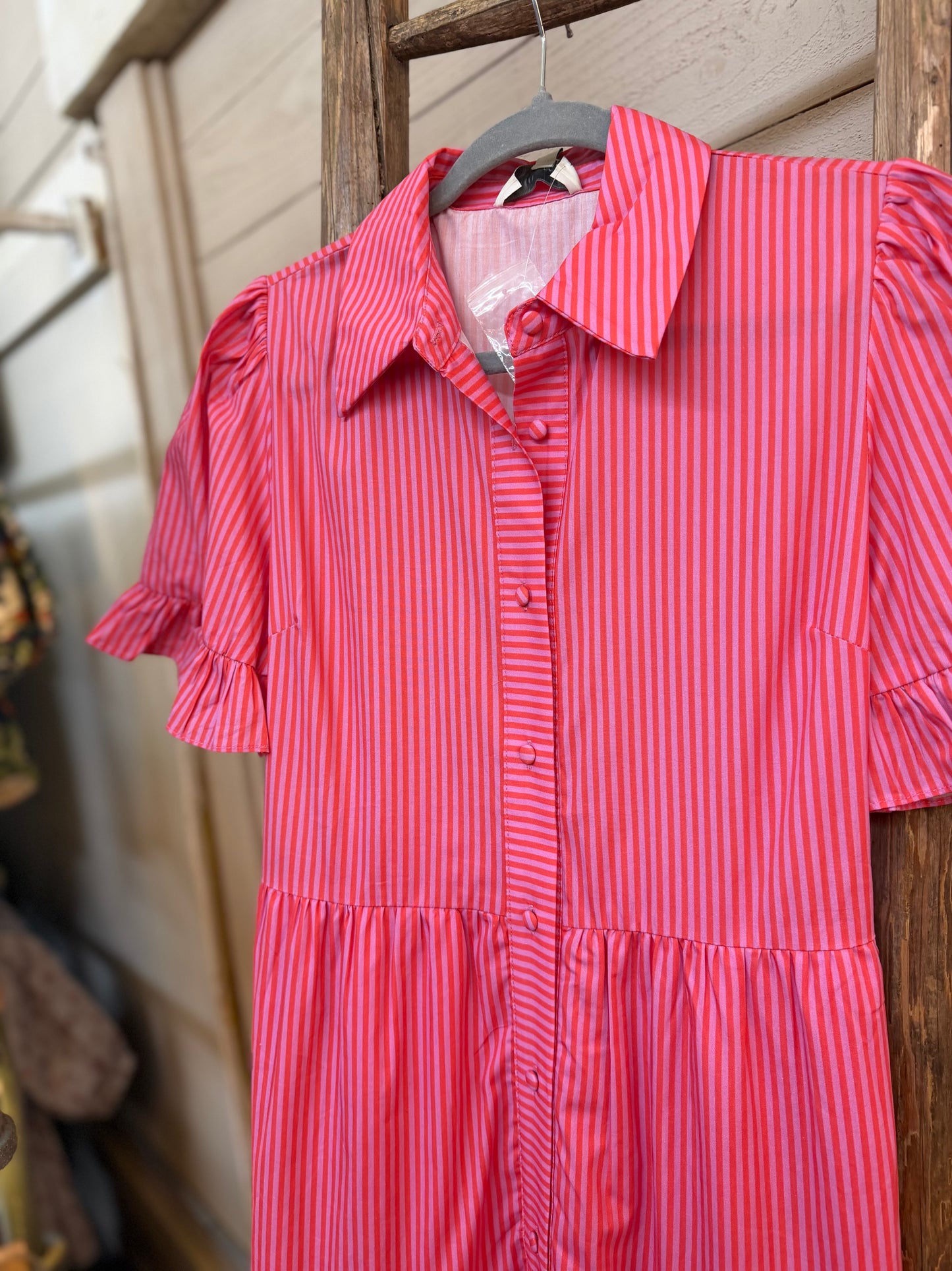 Striped Tiered Dress
