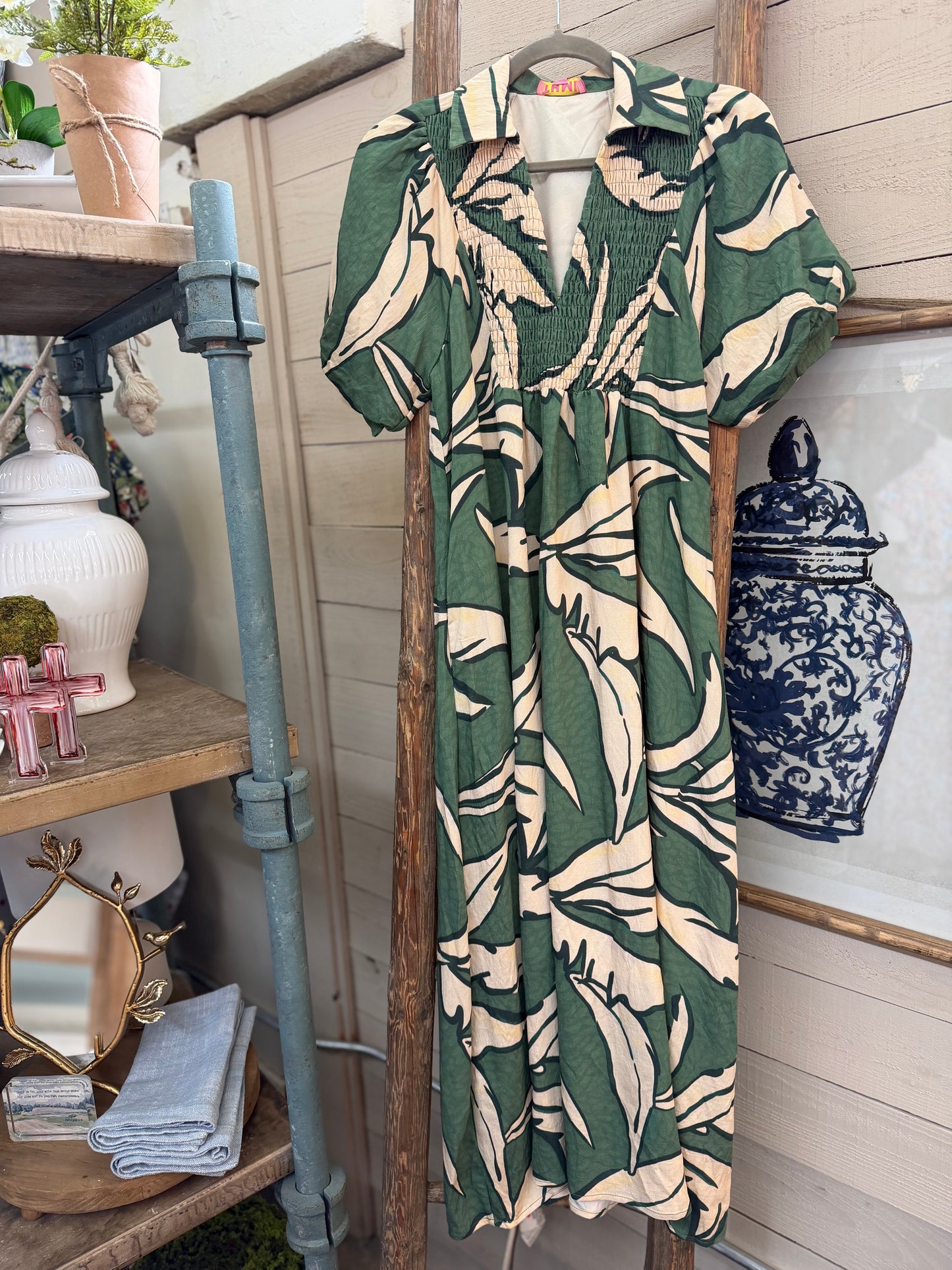 Geo Print Maxi Dress