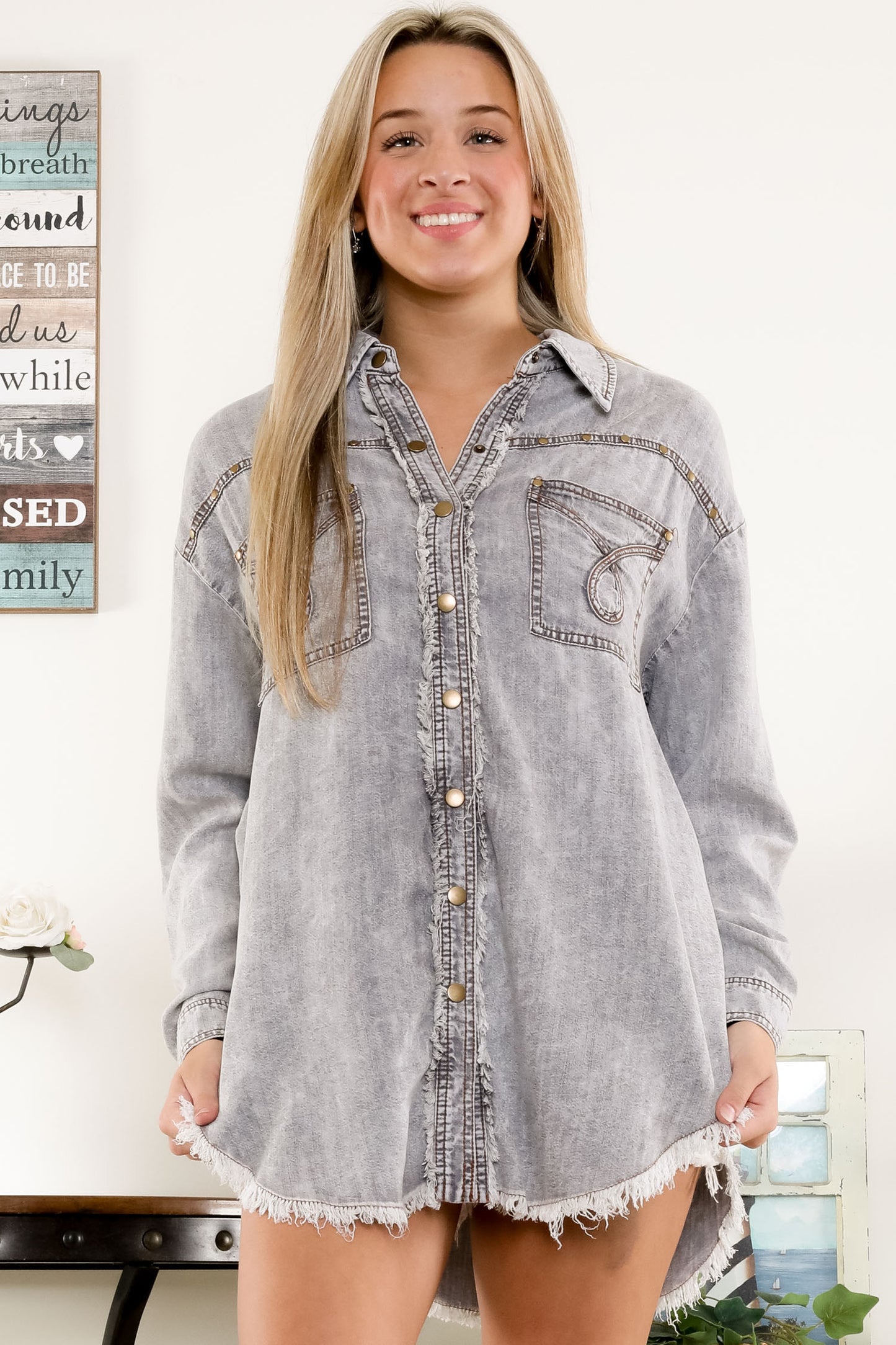 Western Wow Denim Shirt