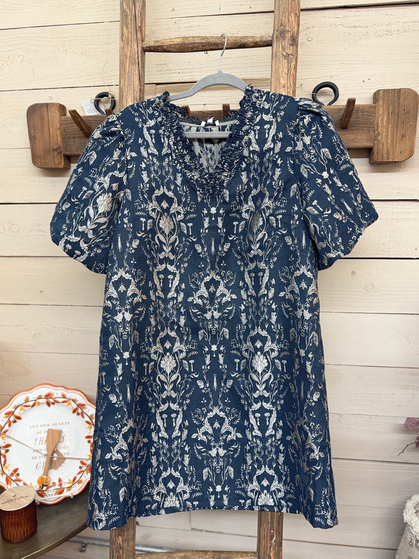 Jacquard Shift Dress