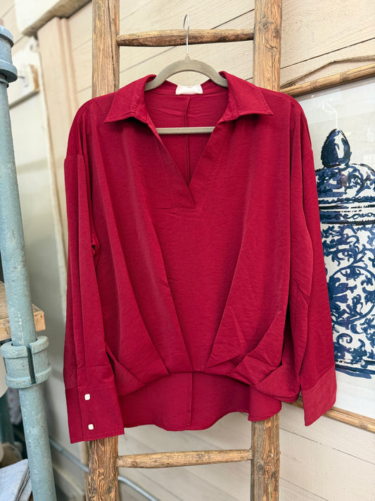 Button Cuff LS Top