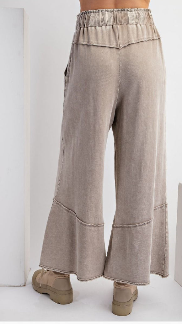 Wide Leg Terry Pants