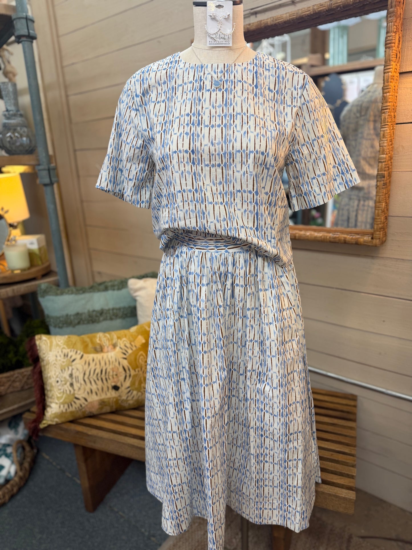 Geometric Skirt Set