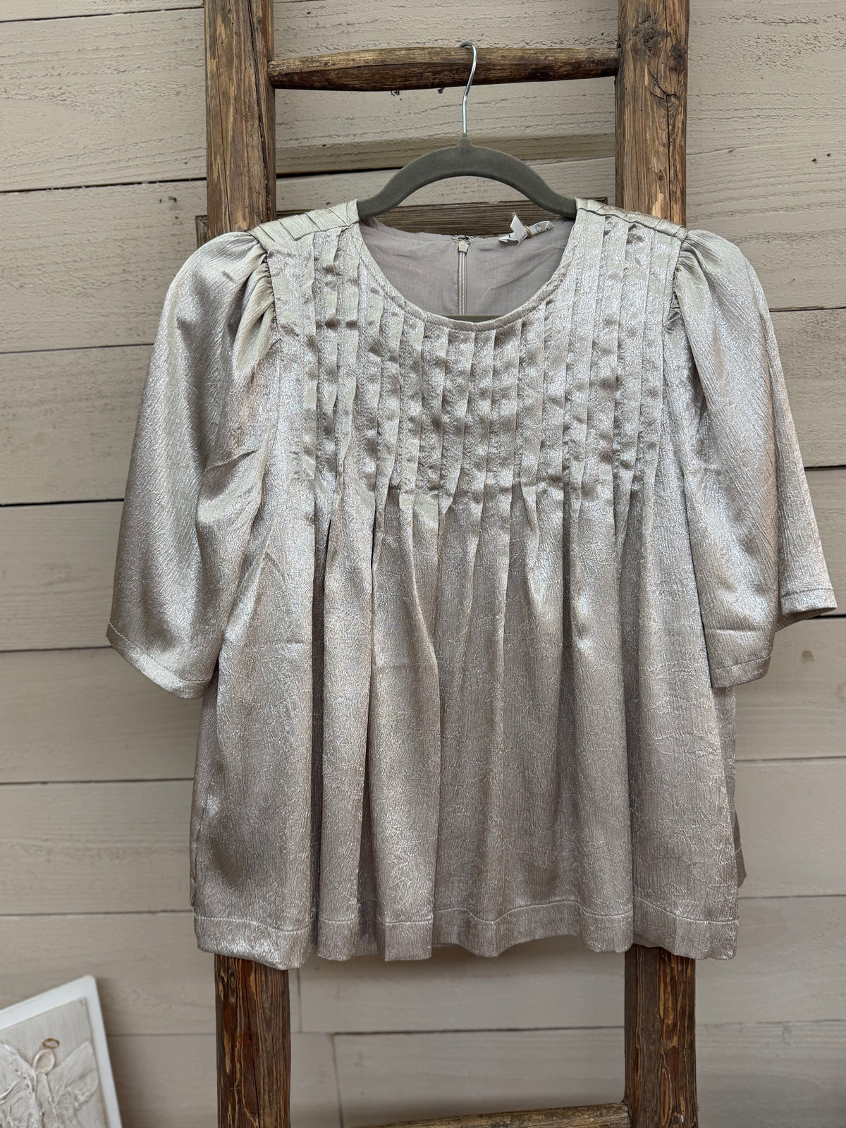 Pleated Detail Top